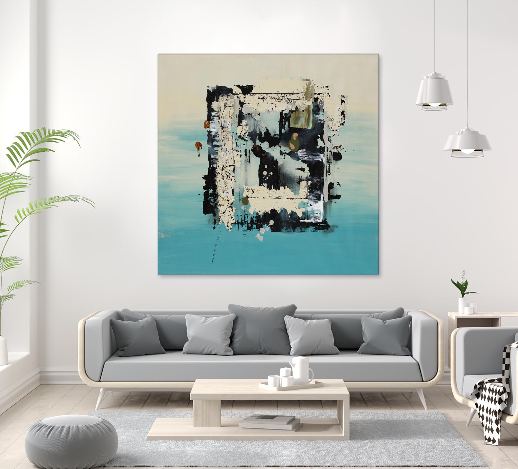 Get On The Floor by Daleno Art on GIANT ART - green abstract khaki