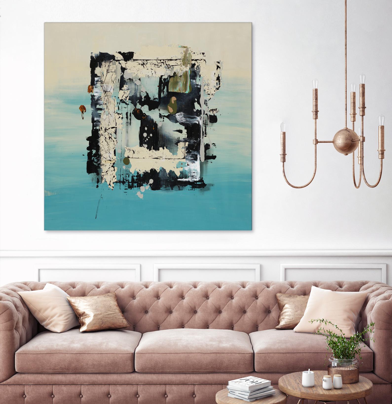 Get On The Floor by Daleno Art on GIANT ART - green abstract khaki