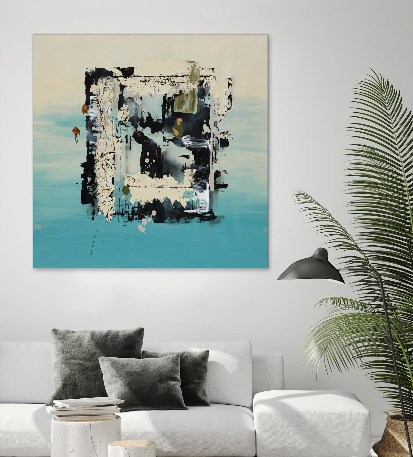 Get On The Floor by Daleno Art on GIANT ART - green abstract khaki
