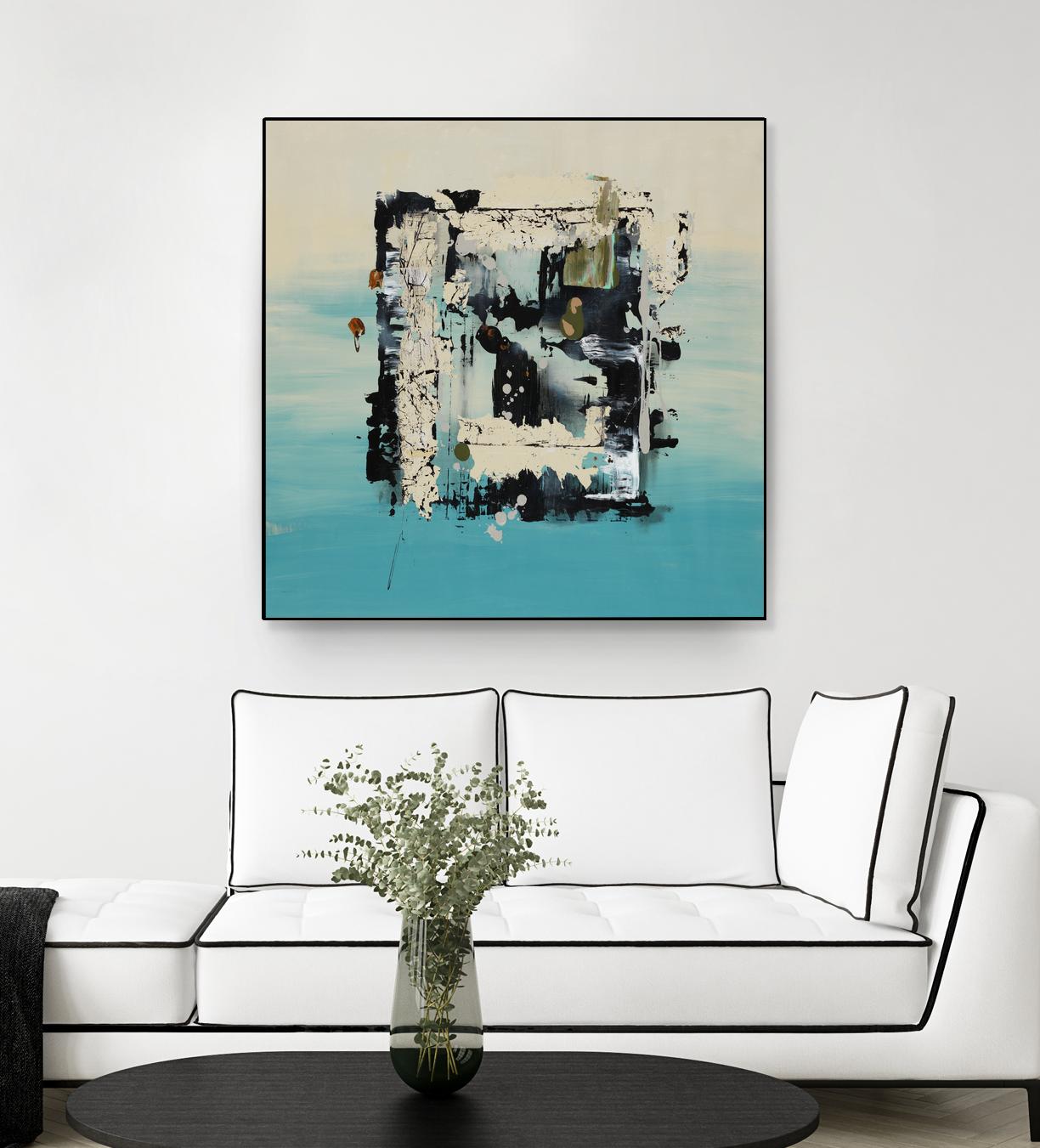 Get On The Floor by Daleno Art on GIANT ART - green abstract khaki