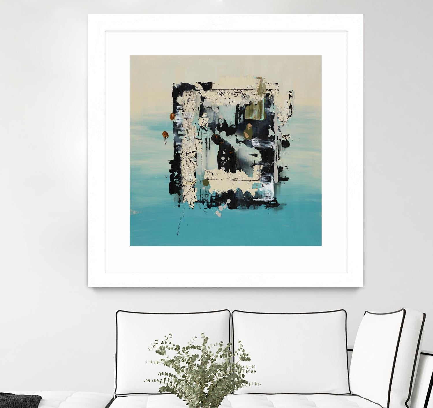 Get On The Floor by Daleno Art on GIANT ART - green abstract khaki