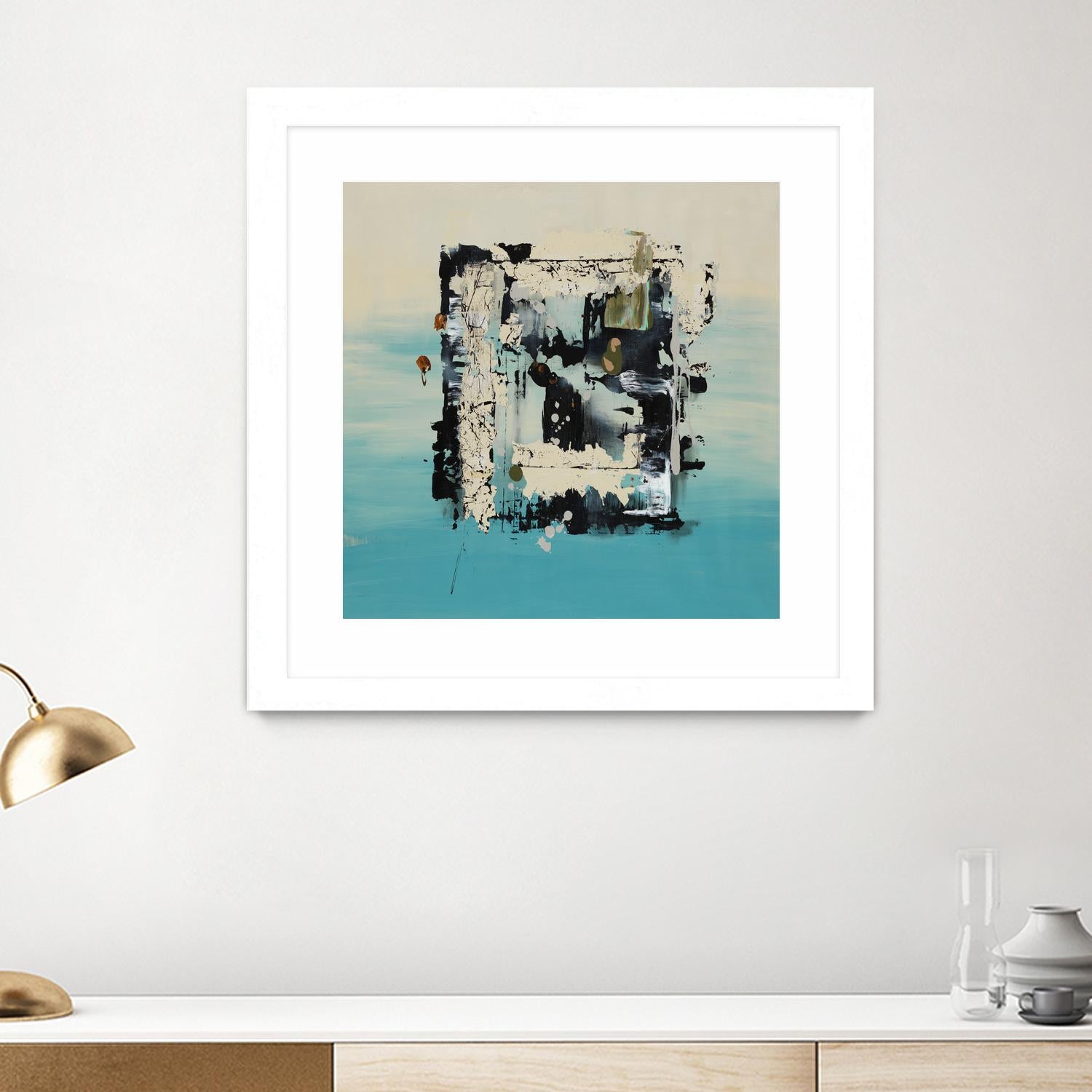 Get On The Floor by Daleno Art on GIANT ART - green abstract khaki