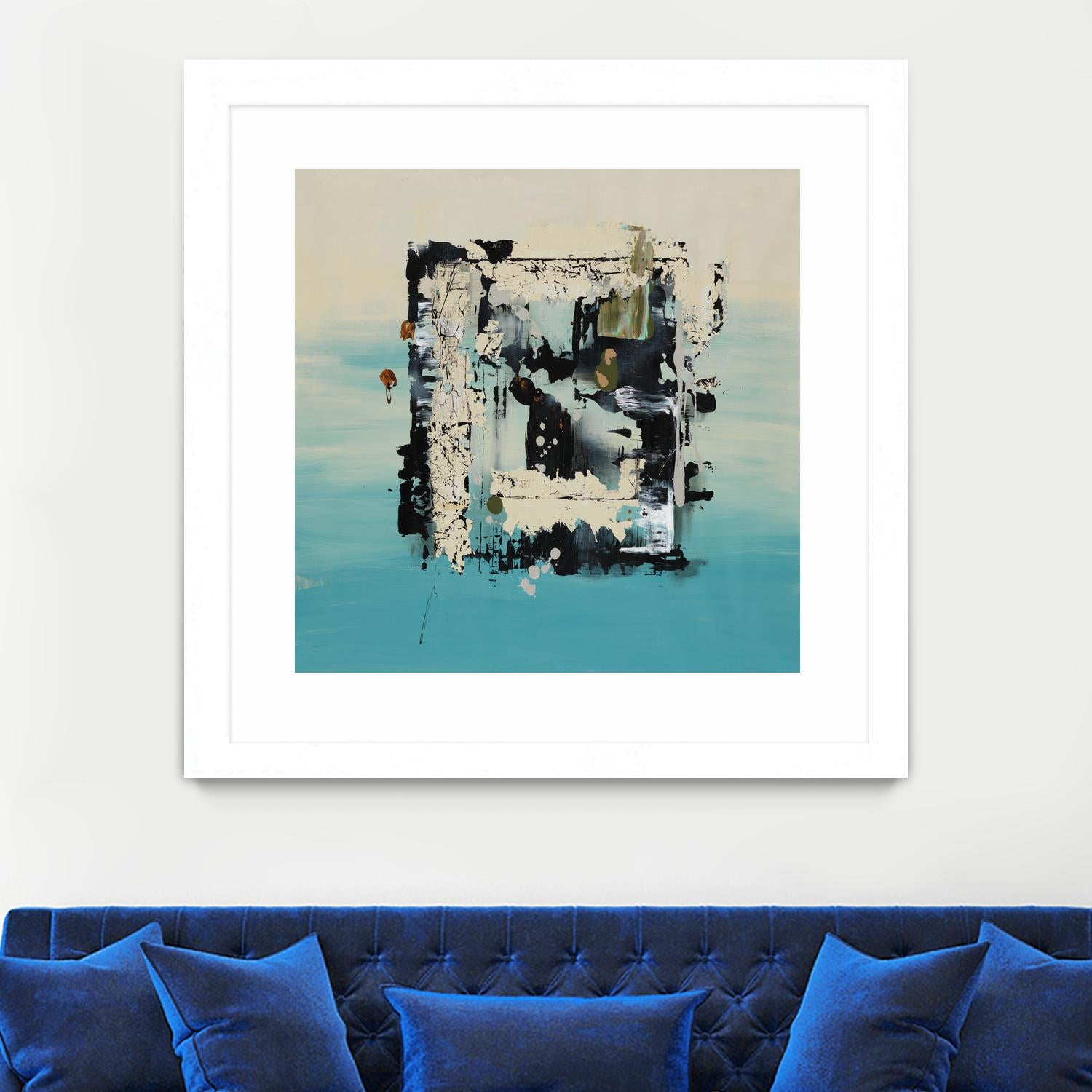 Get On The Floor by Daleno Art on GIANT ART - green abstract khaki