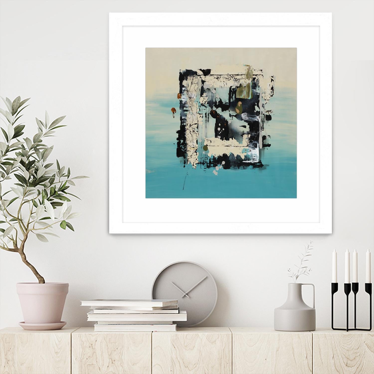 Get On The Floor by Daleno Art on GIANT ART - green abstract khaki