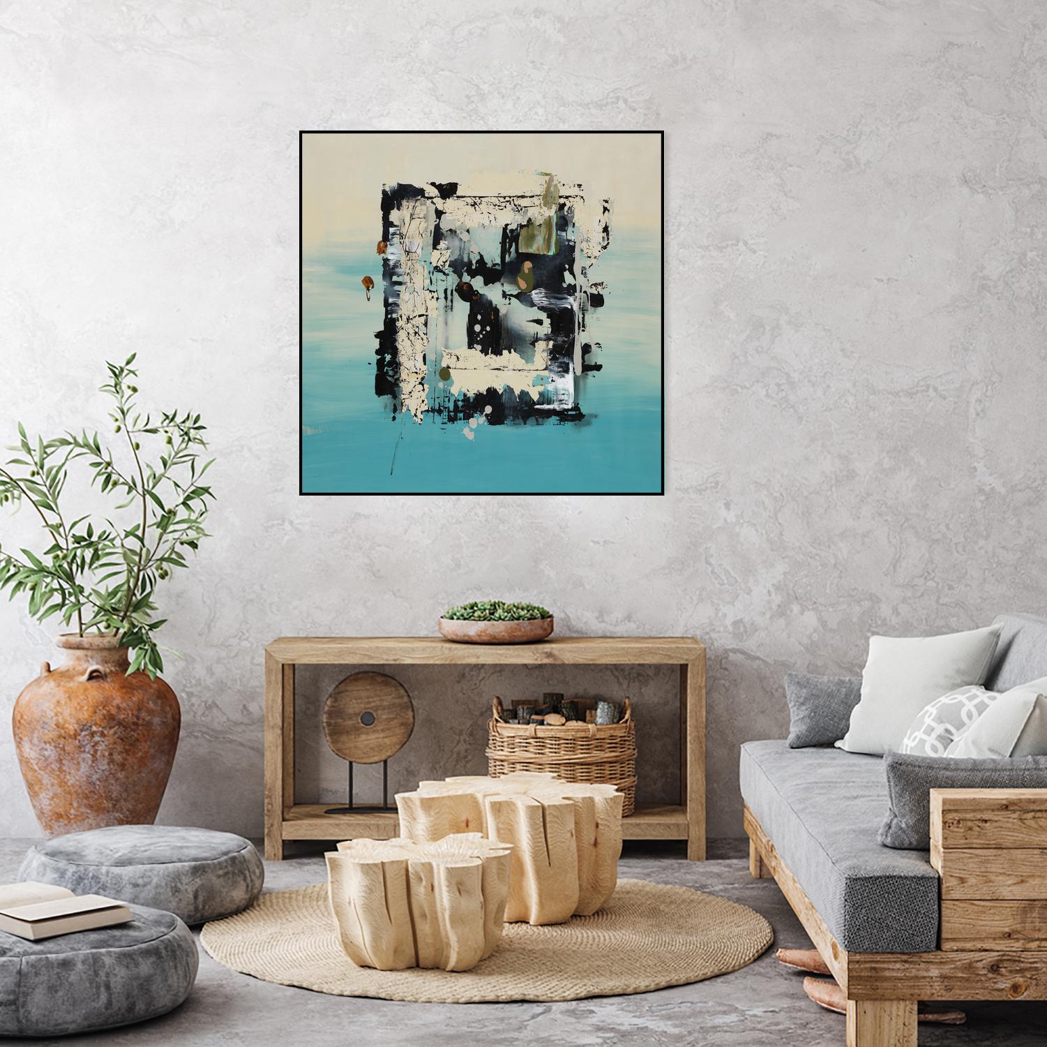 Get On The Floor by Daleno Art on GIANT ART - green abstract khaki