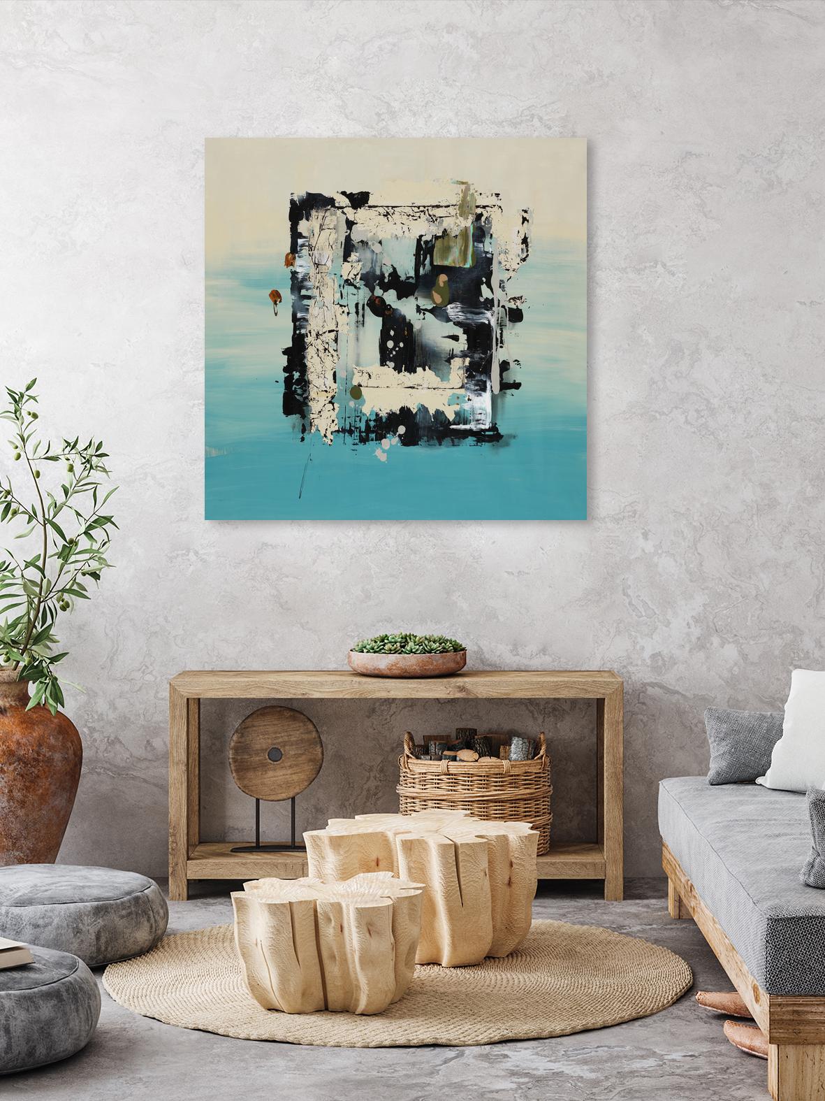 Get On The Floor by Daleno Art on GIANT ART - green abstract khaki