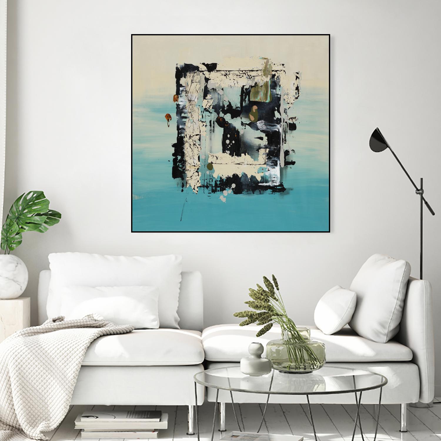 Get On The Floor by Daleno Art on GIANT ART - green abstract khaki