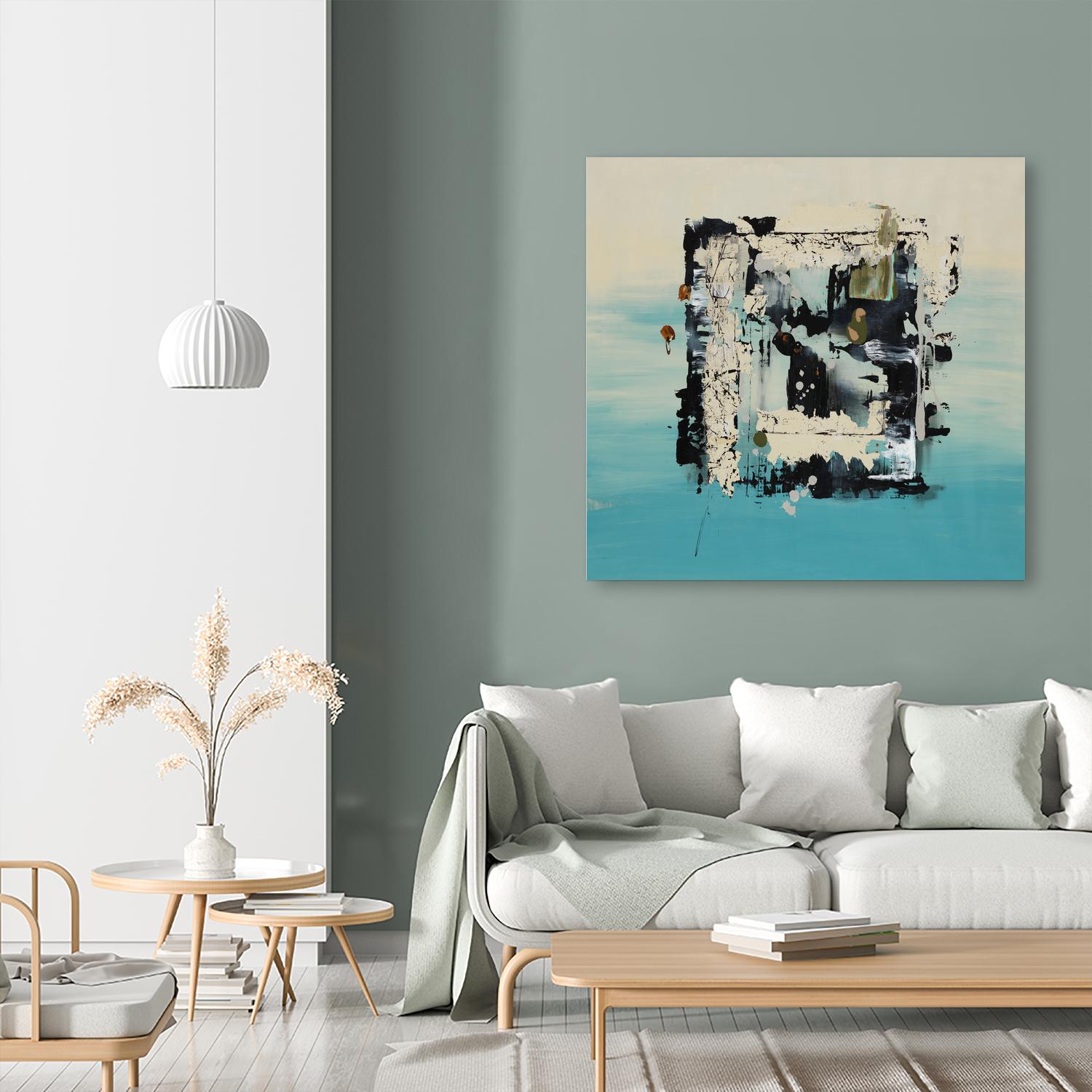 Get On The Floor by Daleno Art on GIANT ART - green abstract khaki