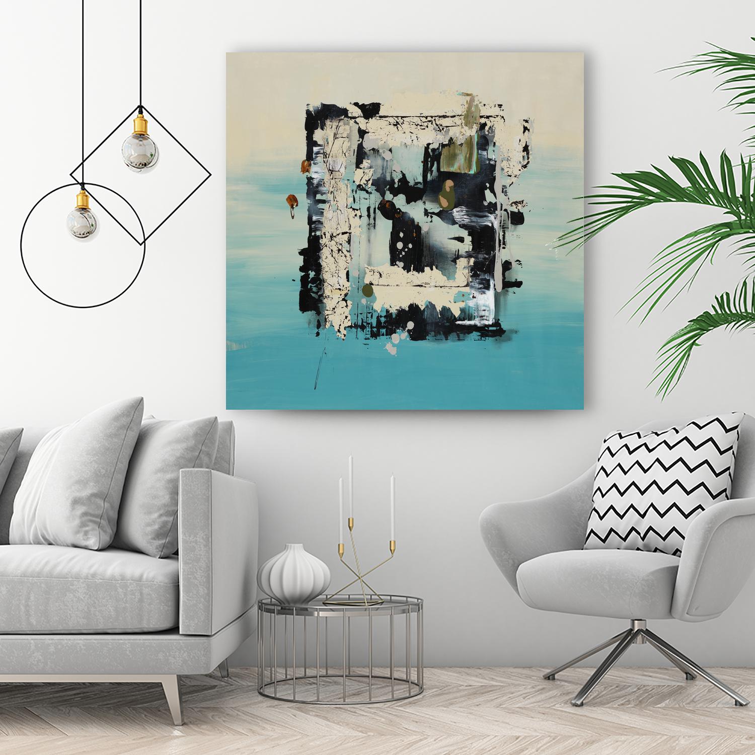 Get On The Floor by Daleno Art on GIANT ART - green abstract khaki