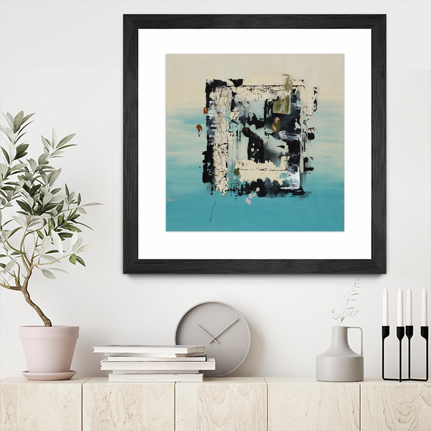 Get On The Floor by Daleno Art on GIANT ART - green abstract khaki