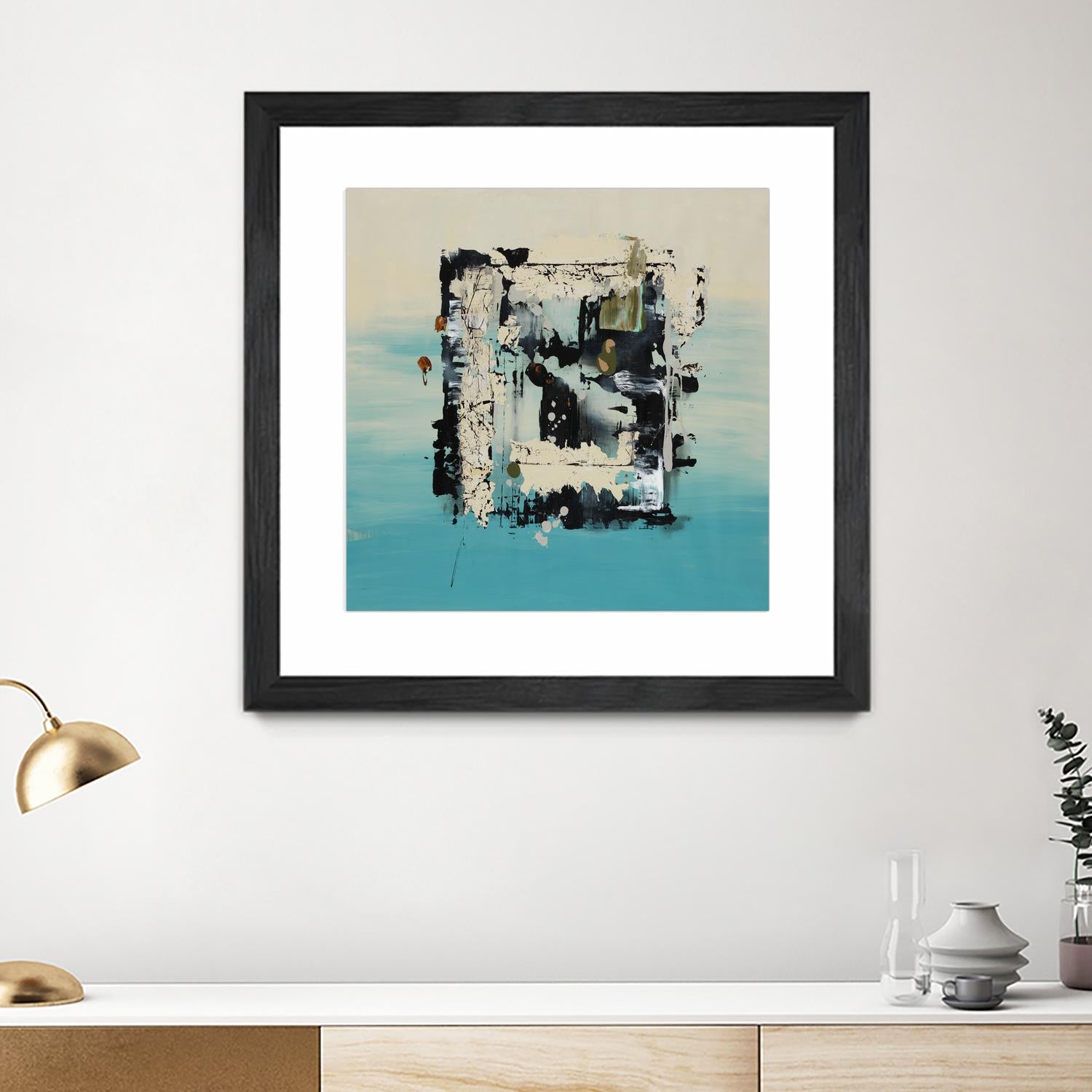 Get On The Floor by Daleno Art on GIANT ART - green abstract khaki