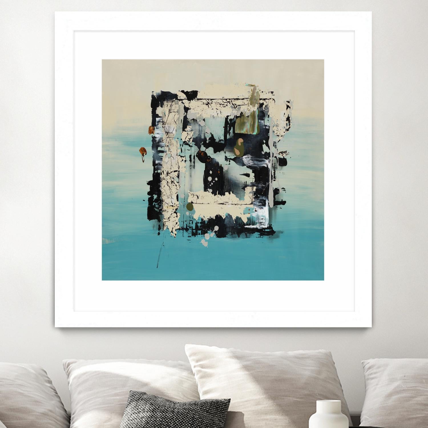 Get On The Floor by Daleno Art on GIANT ART - green abstract khaki