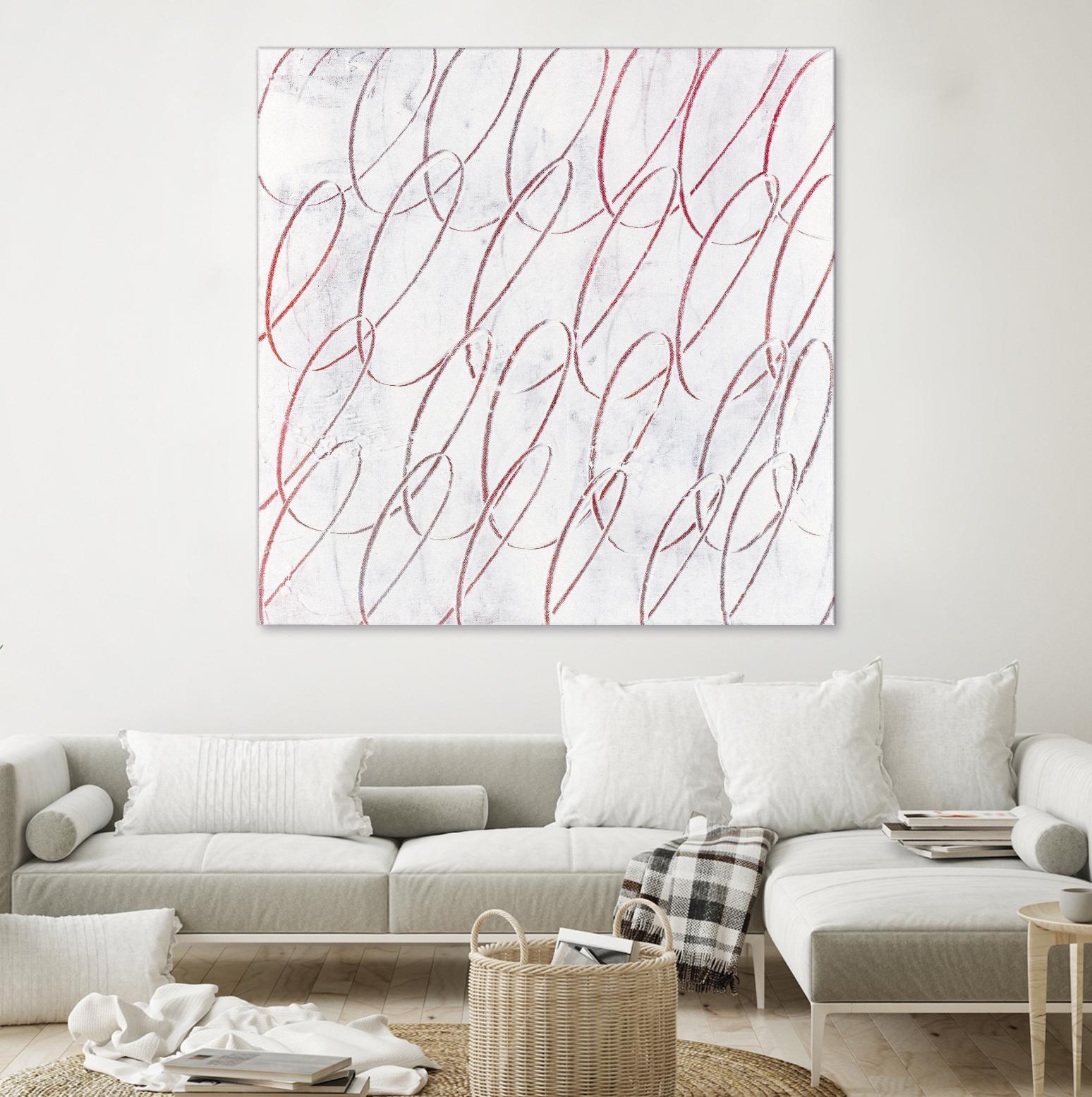 Hula I by Daleno Art on GIANT ART - red abstract abstrait