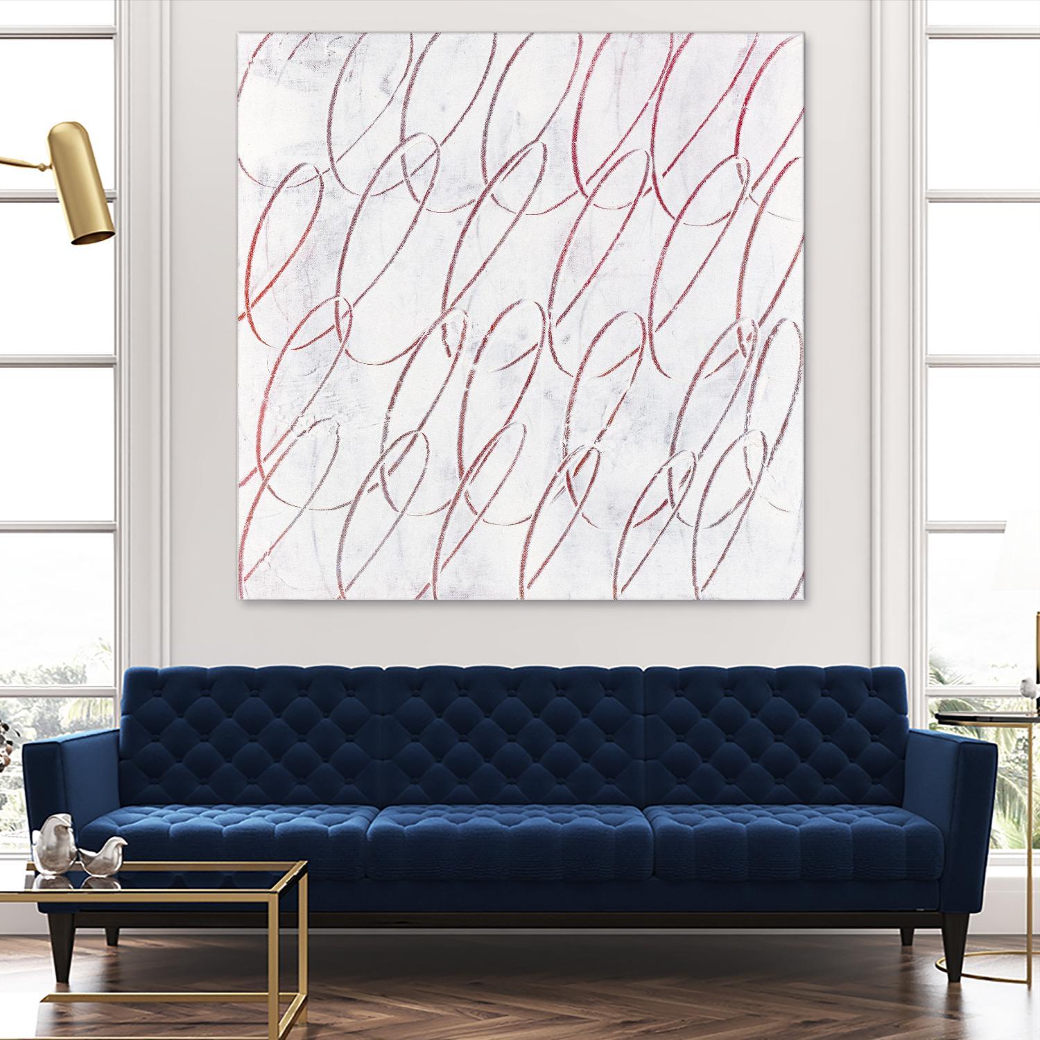 Hula I by Daleno Art on GIANT ART - red abstract abstrait