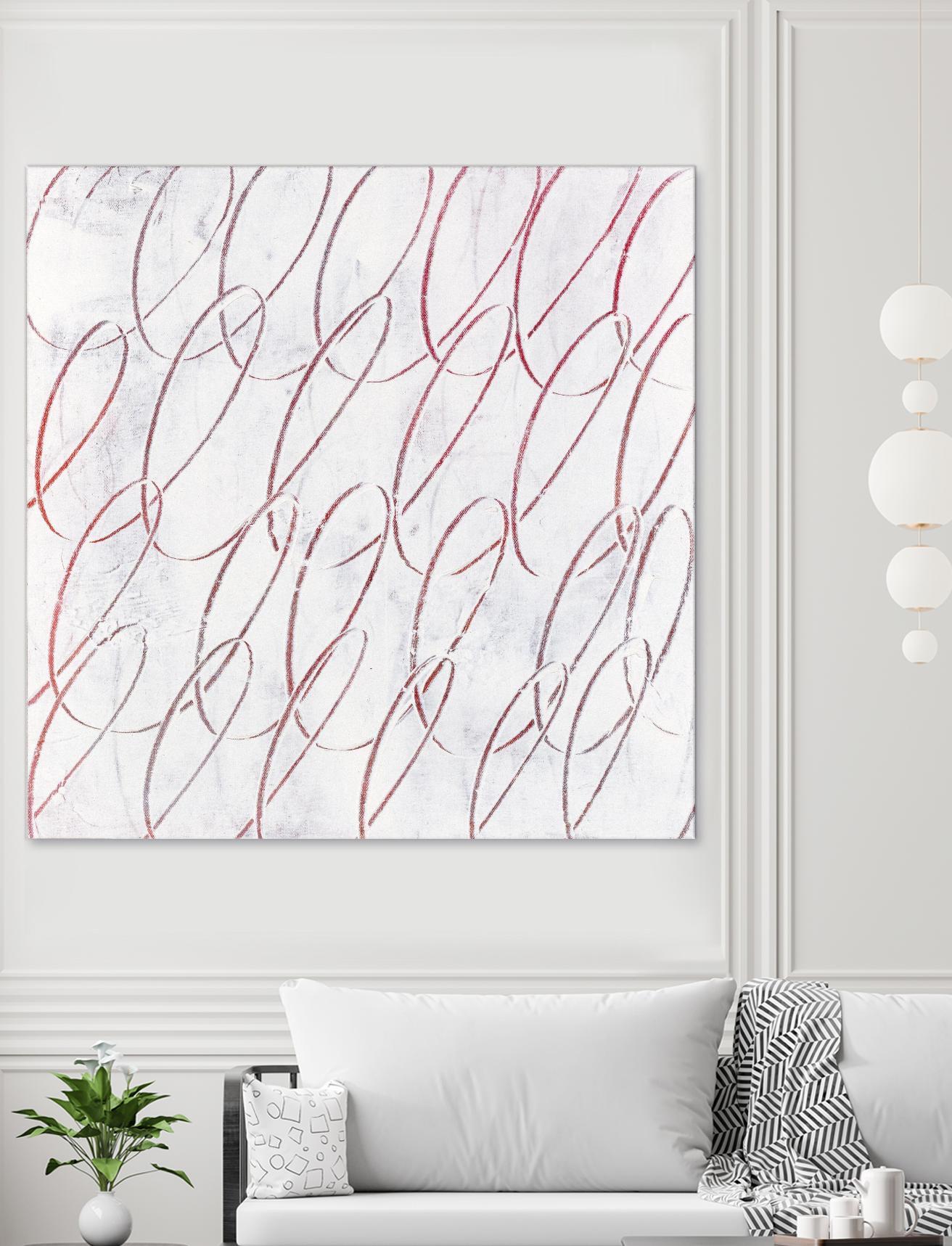 Hula I by Daleno Art on GIANT ART - red abstract abstrait