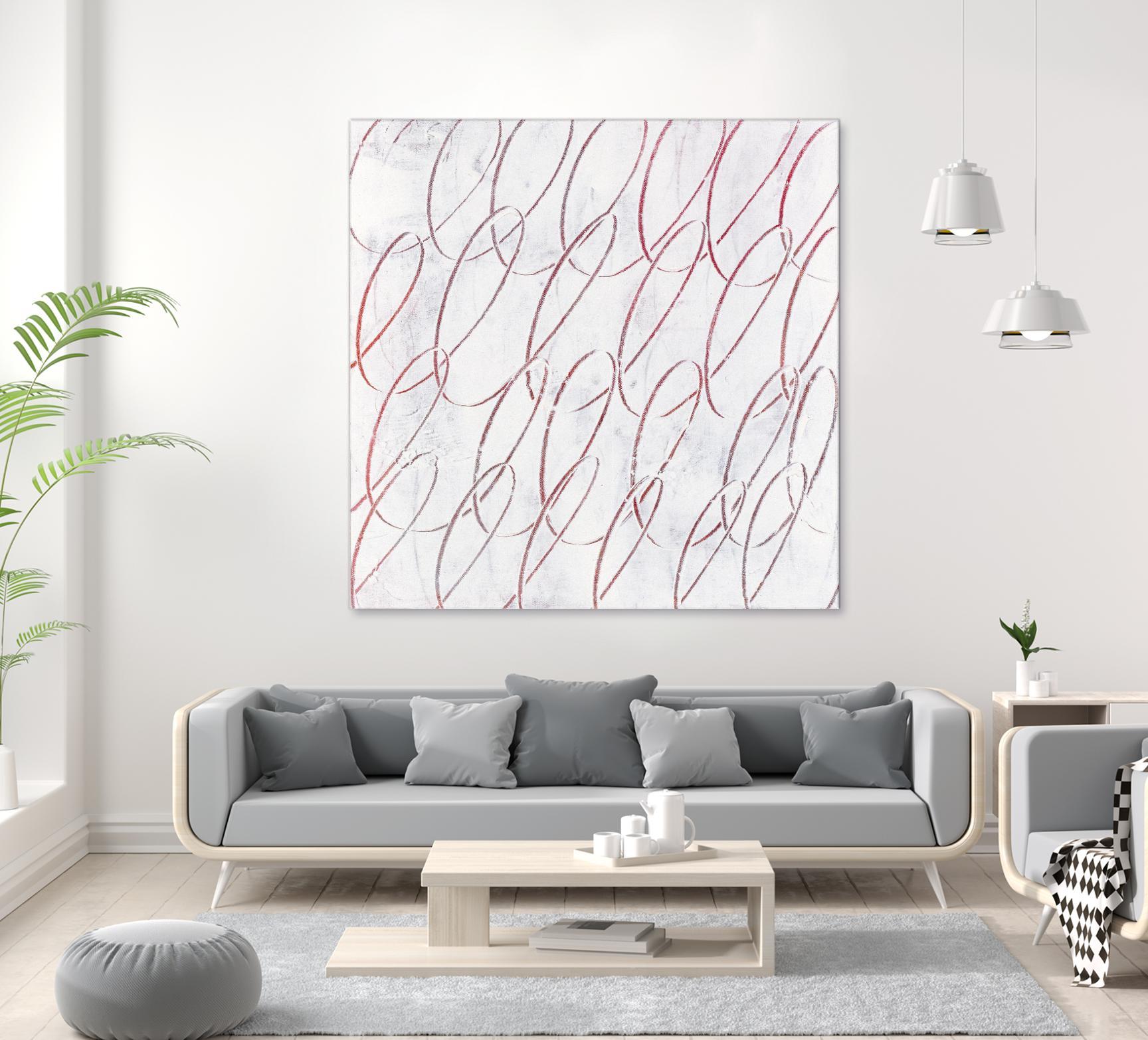 Hula I by Daleno Art on GIANT ART - red abstract abstrait