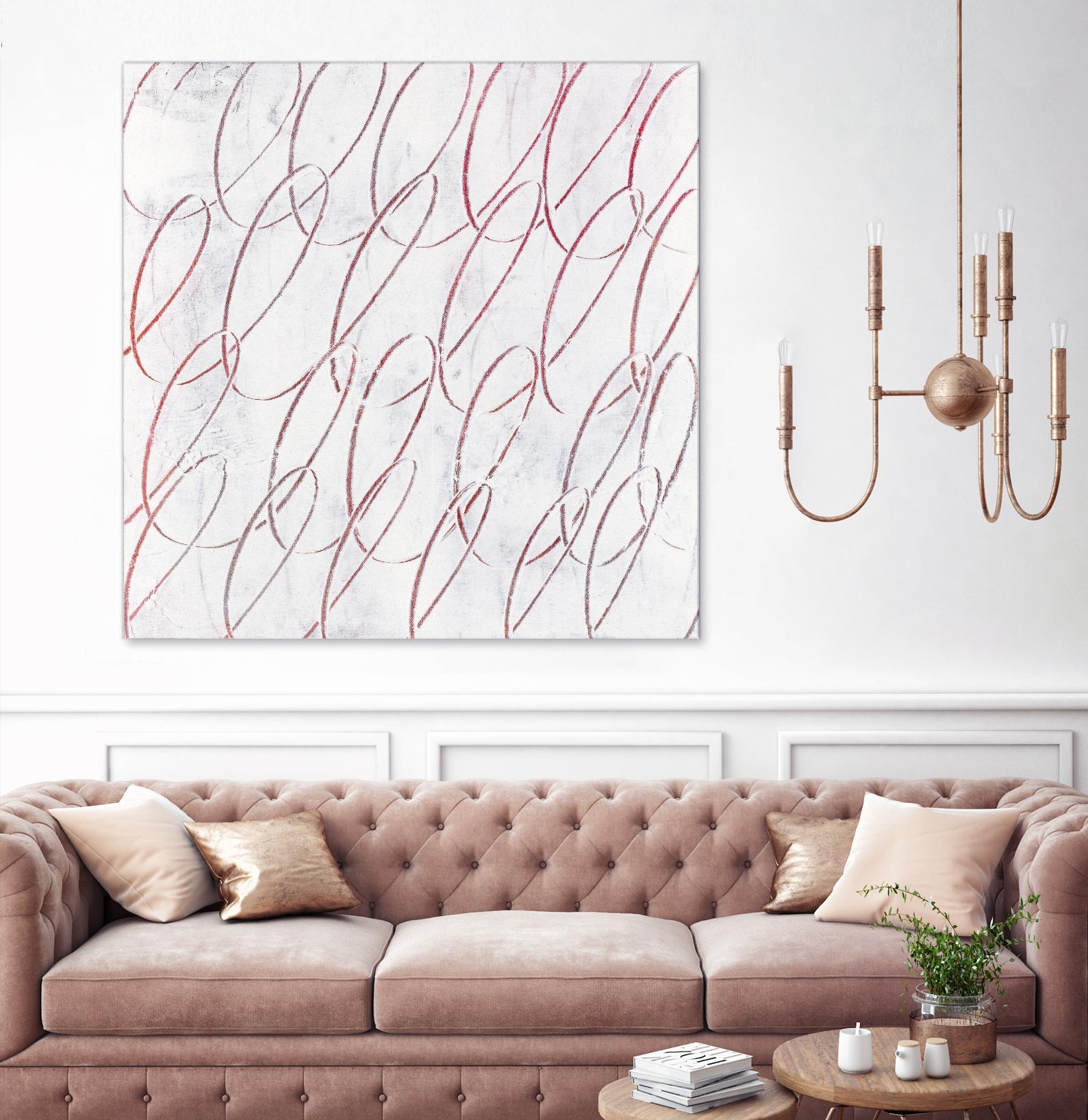 Hula I by Daleno Art on GIANT ART - red abstract abstrait