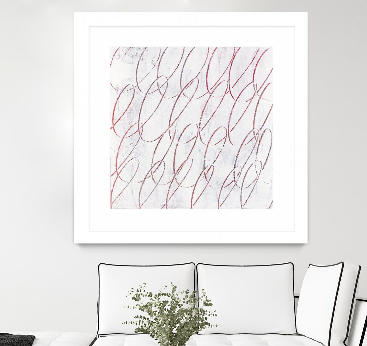 Hula I by Daleno Art on GIANT ART - red abstract abstrait