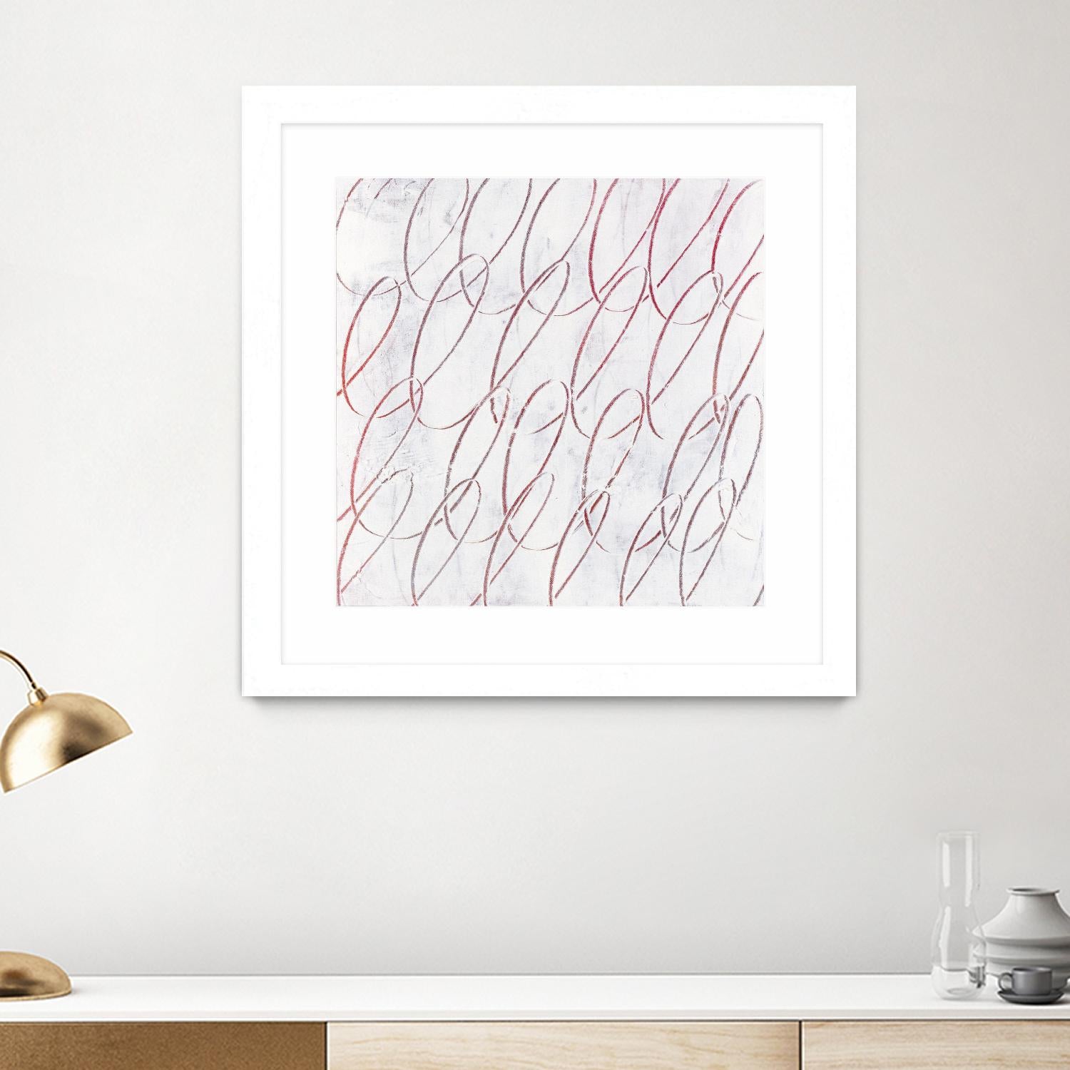 Hula I by Daleno Art on GIANT ART - red abstract abstrait