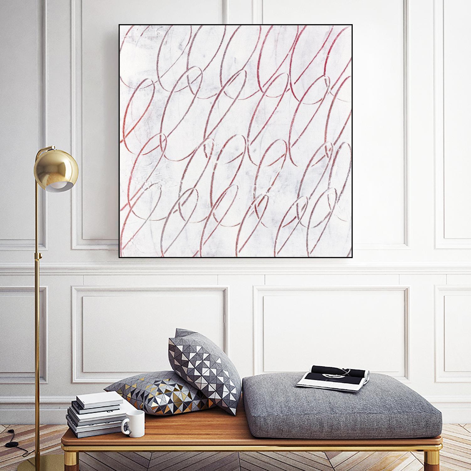 Hula I by Daleno Art on GIANT ART - red abstract abstrait