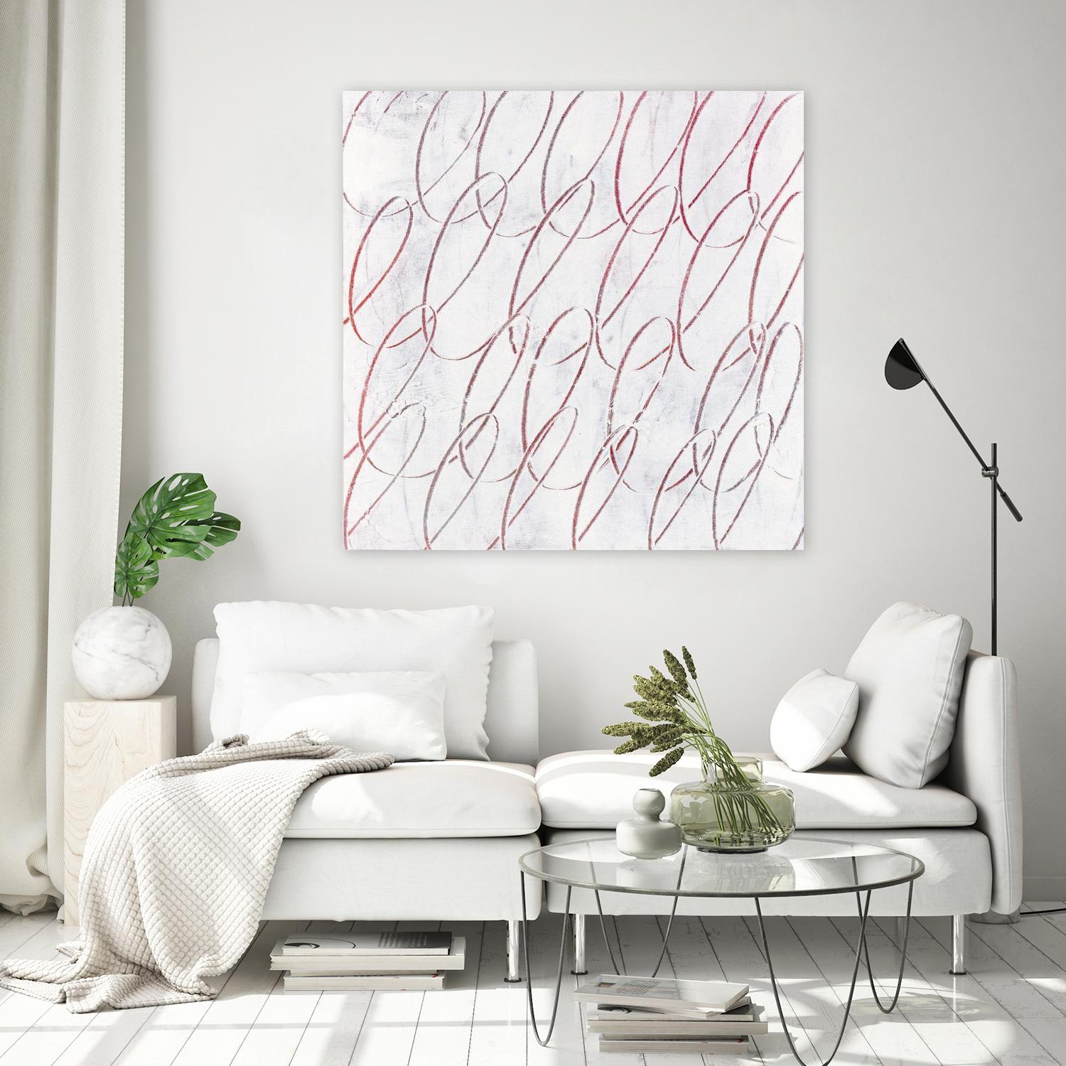 Hula I by Daleno Art on GIANT ART - red abstract abstrait