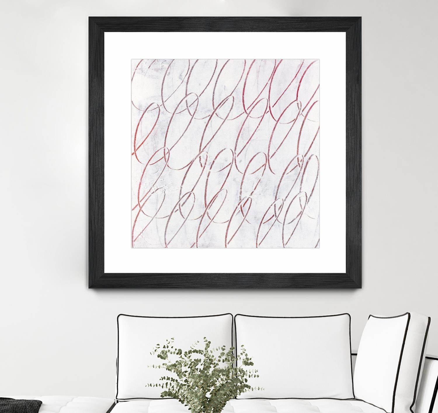 Hula I by Daleno Art on GIANT ART - red abstract abstrait