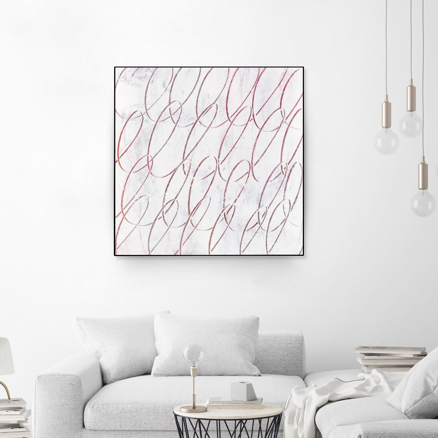 Hula I by Daleno Art on GIANT ART - red abstract abstrait