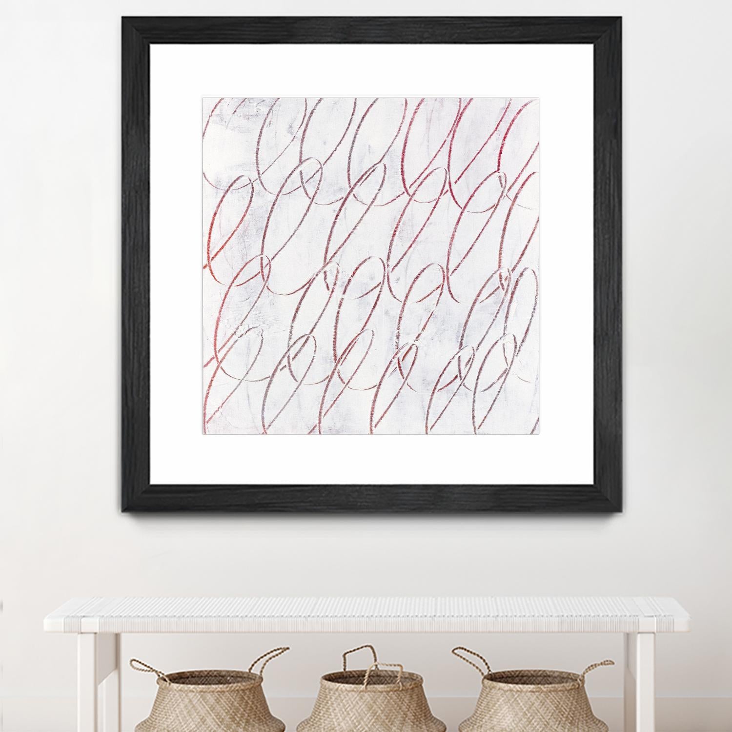 Hula I by Daleno Art on GIANT ART - red abstract abstrait