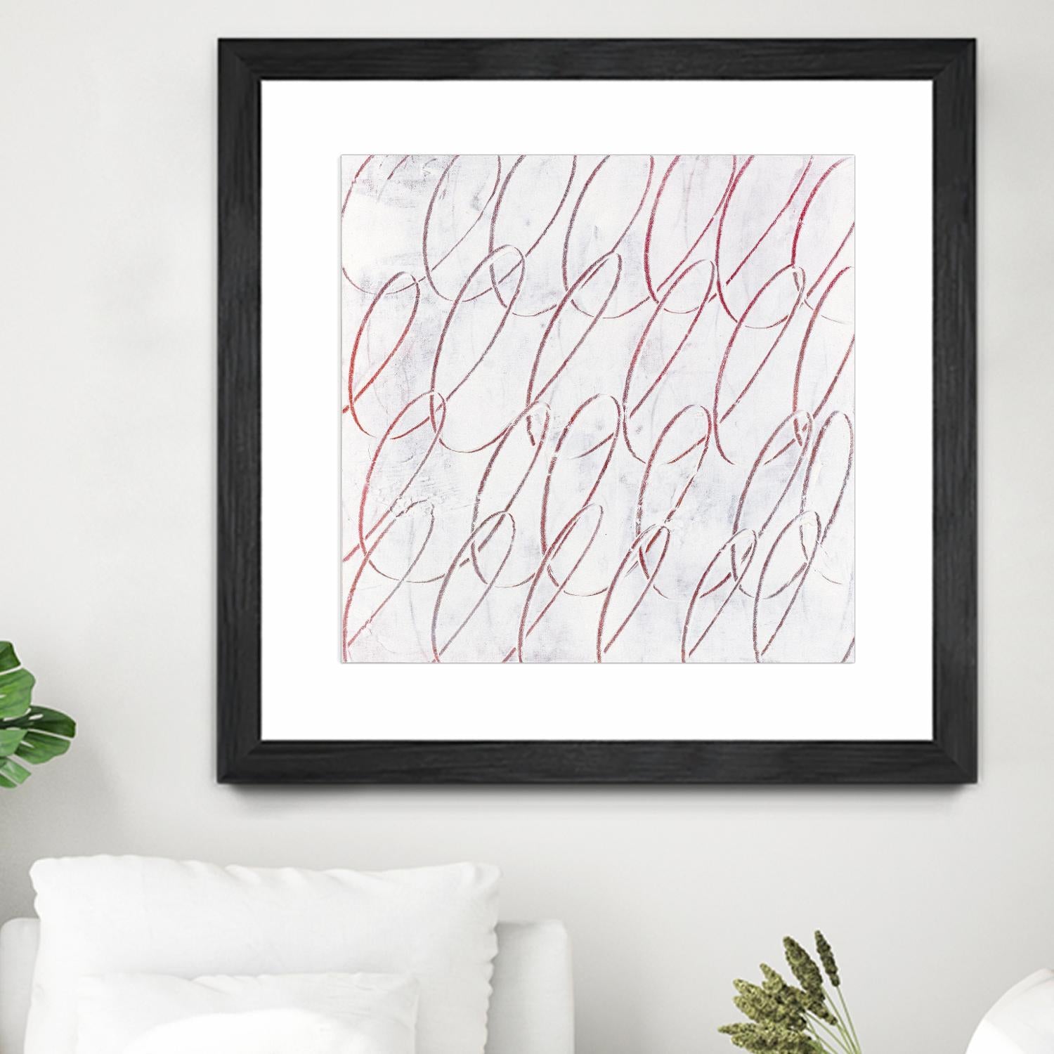 Hula I by Daleno Art on GIANT ART - red abstract abstrait