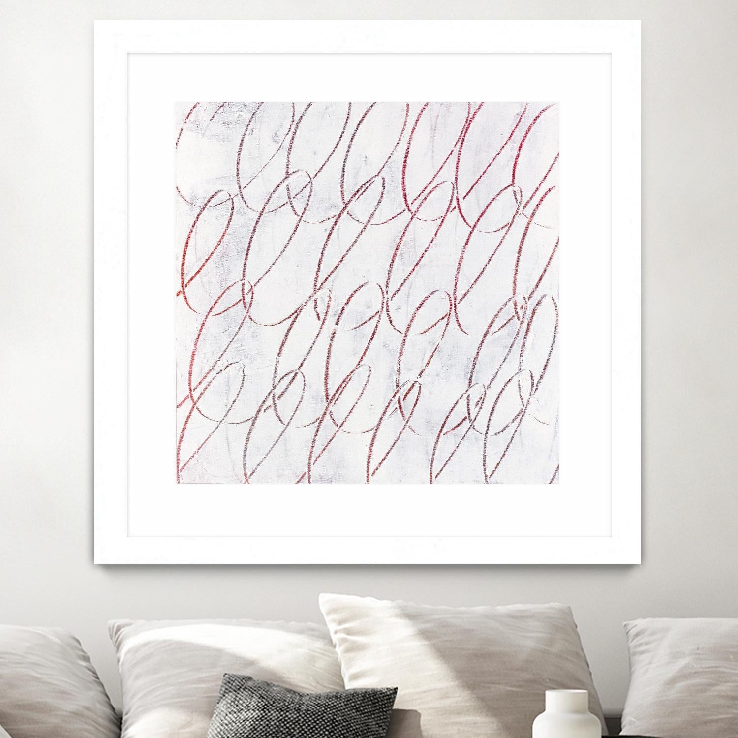 Hula I by Daleno Art on GIANT ART - red abstract abstrait