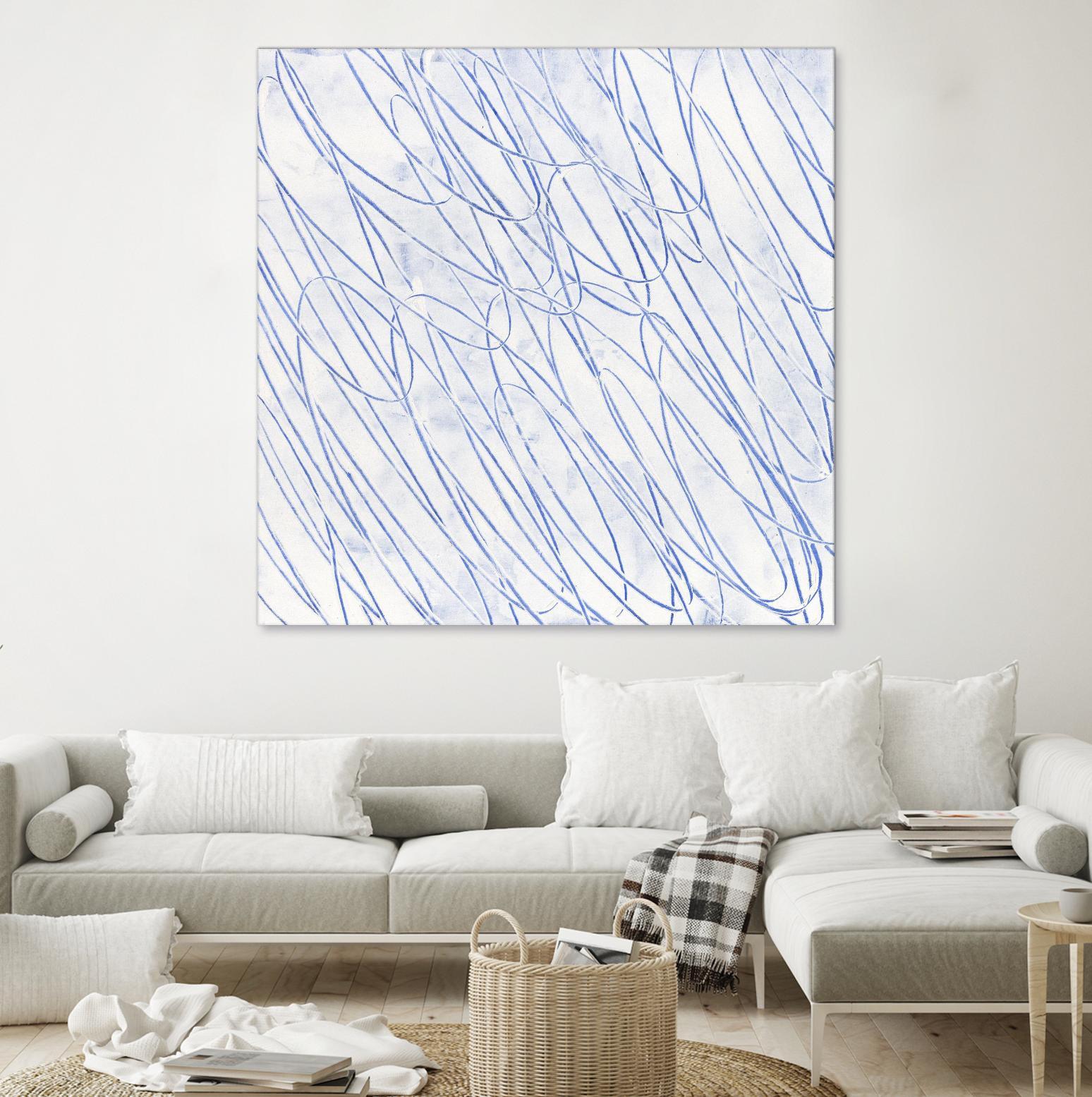 Hula II by Daleno Art on GIANT ART - blue abstract abstrait