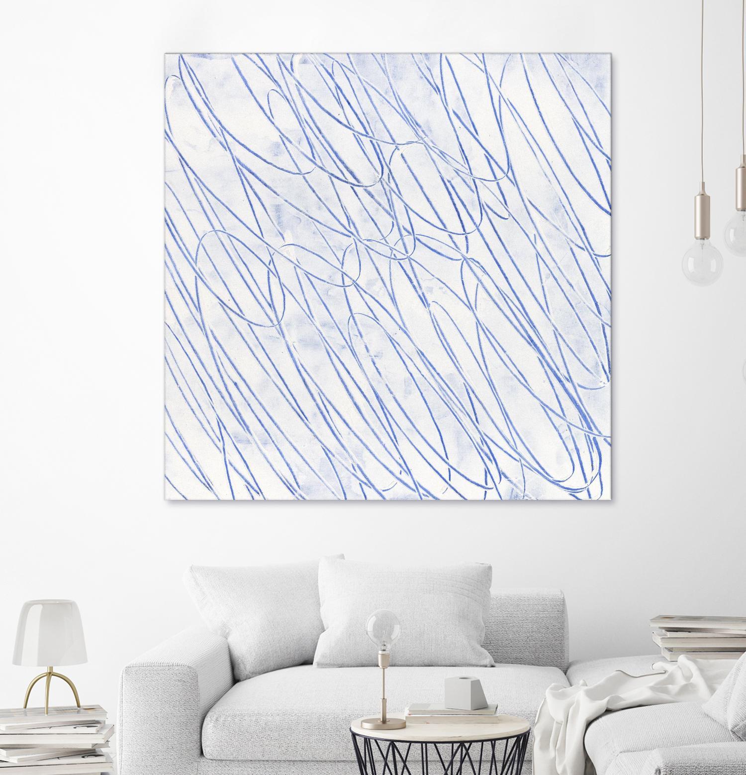 Hula II by Daleno Art on GIANT ART - blue abstract abstrait