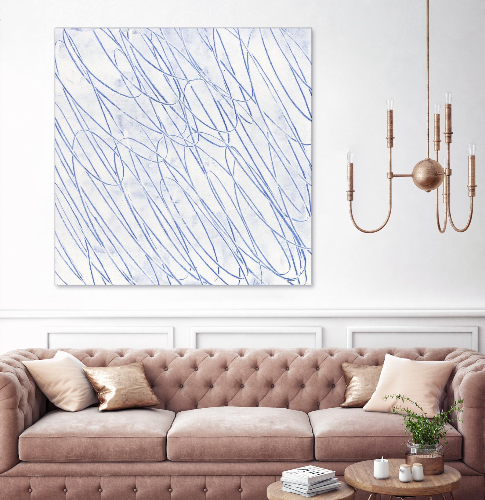 Hula II by Daleno Art on GIANT ART - blue abstract abstrait