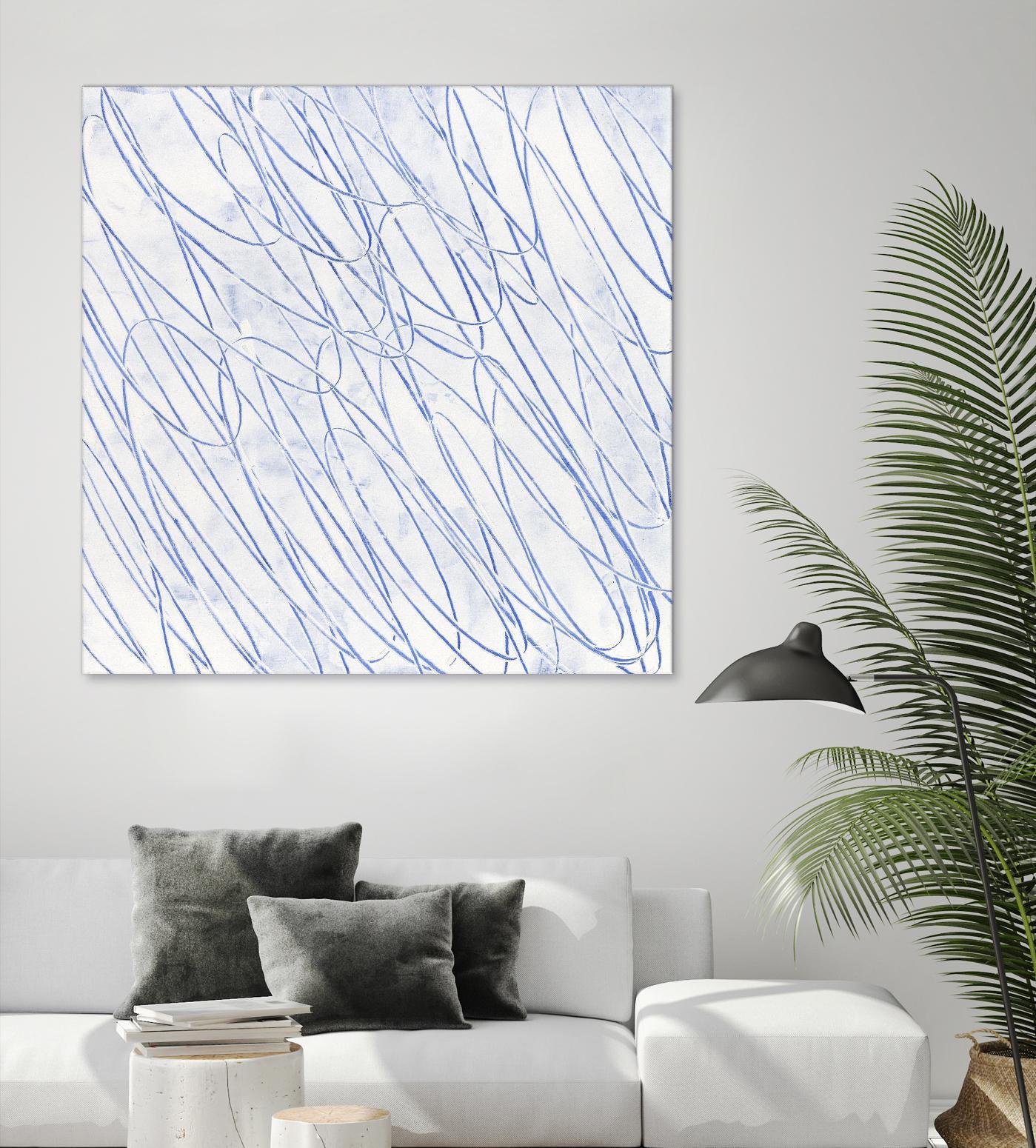 Hula II by Daleno Art on GIANT ART - blue abstract abstrait