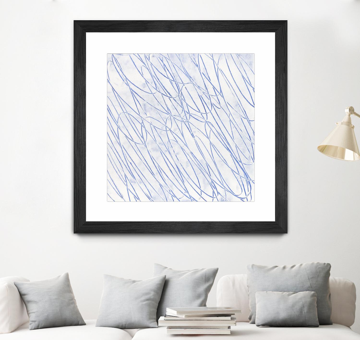 Hula II by Daleno Art on GIANT ART - blue abstract abstrait