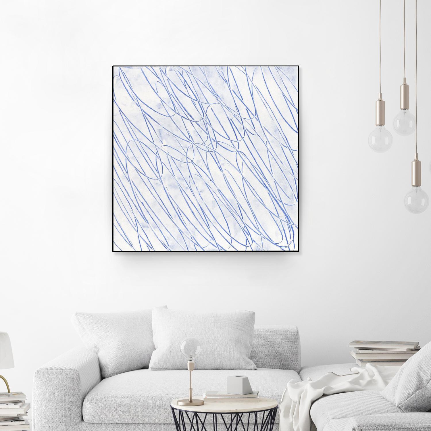 Hula II by Daleno Art on GIANT ART - blue abstract abstrait
