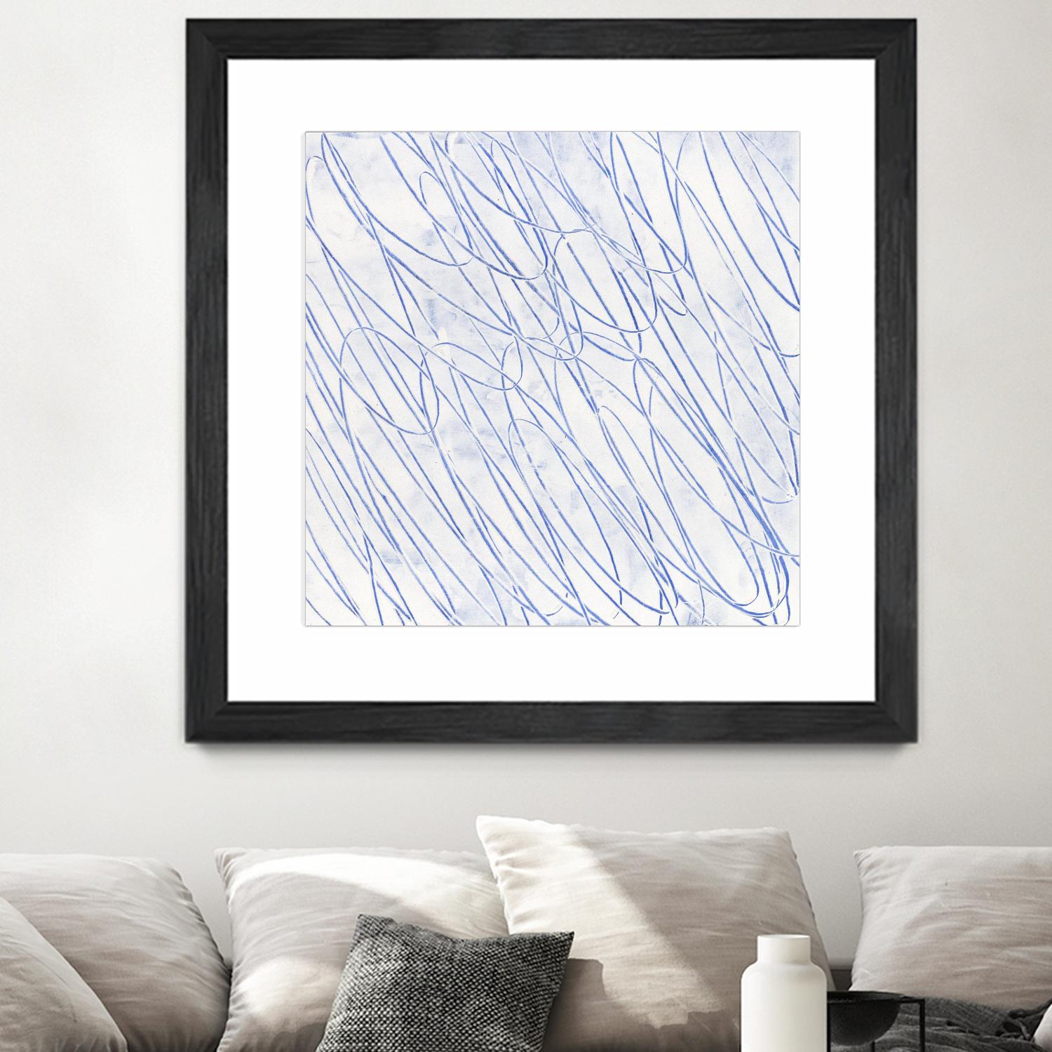 Hula II by Daleno Art on GIANT ART - blue abstract abstrait