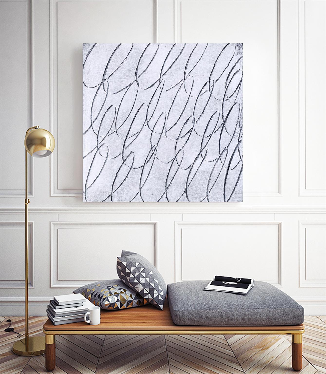 Contemplating Style by Daleno Art on GIANT ART - white abstract scrible wibble
