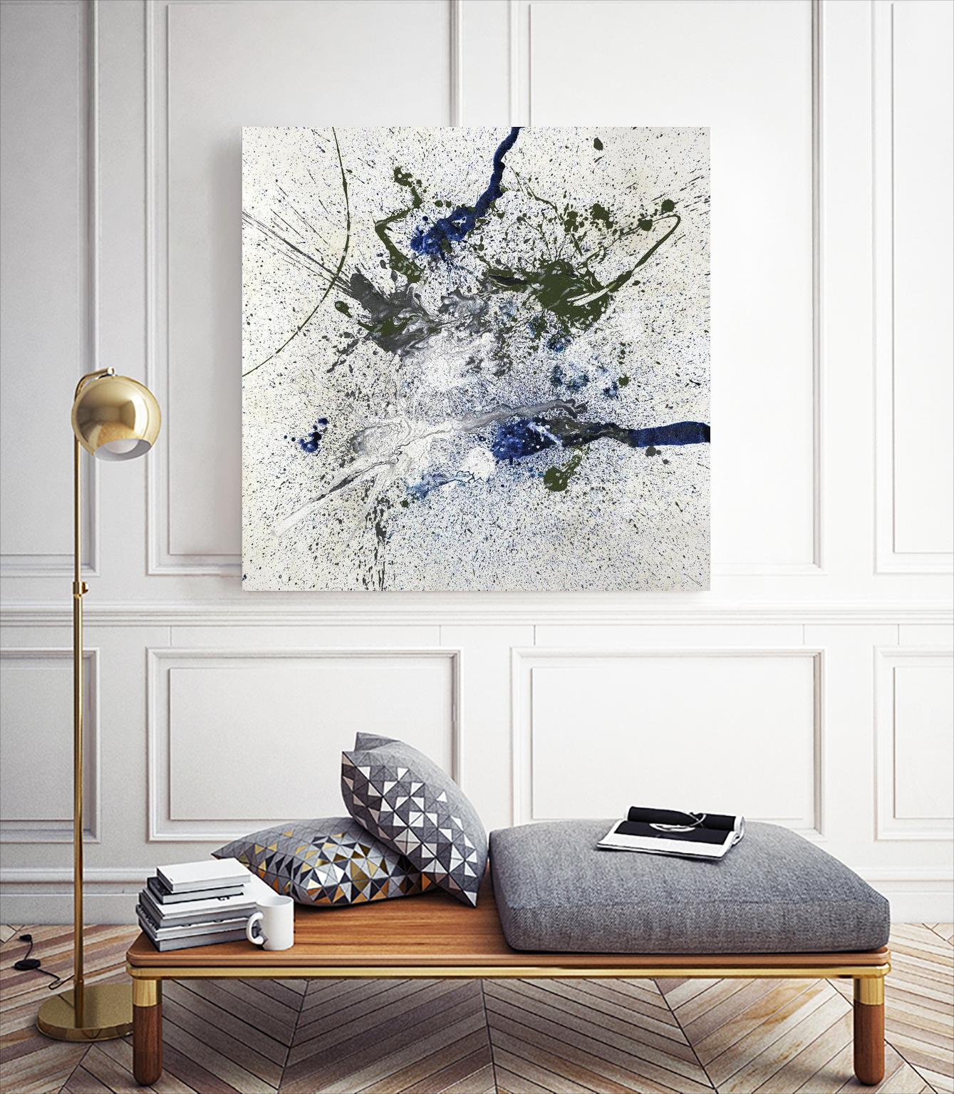 In the Arena by Daleno Art on GIANT ART - green abstract