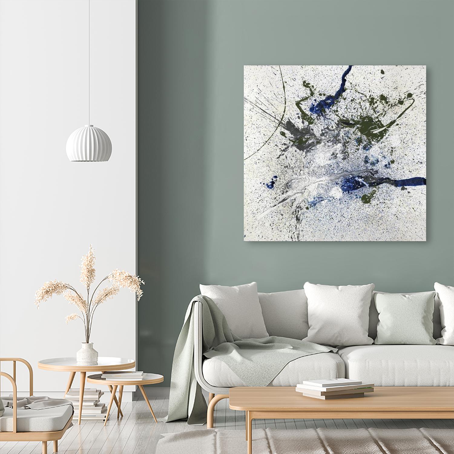 In the Arena by Daleno Art on GIANT ART - green abstract