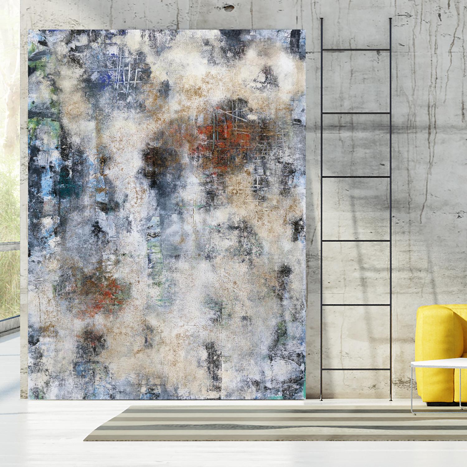 Constructed Concrete by Daleno Art on GIANT ART - red abstract abstrait