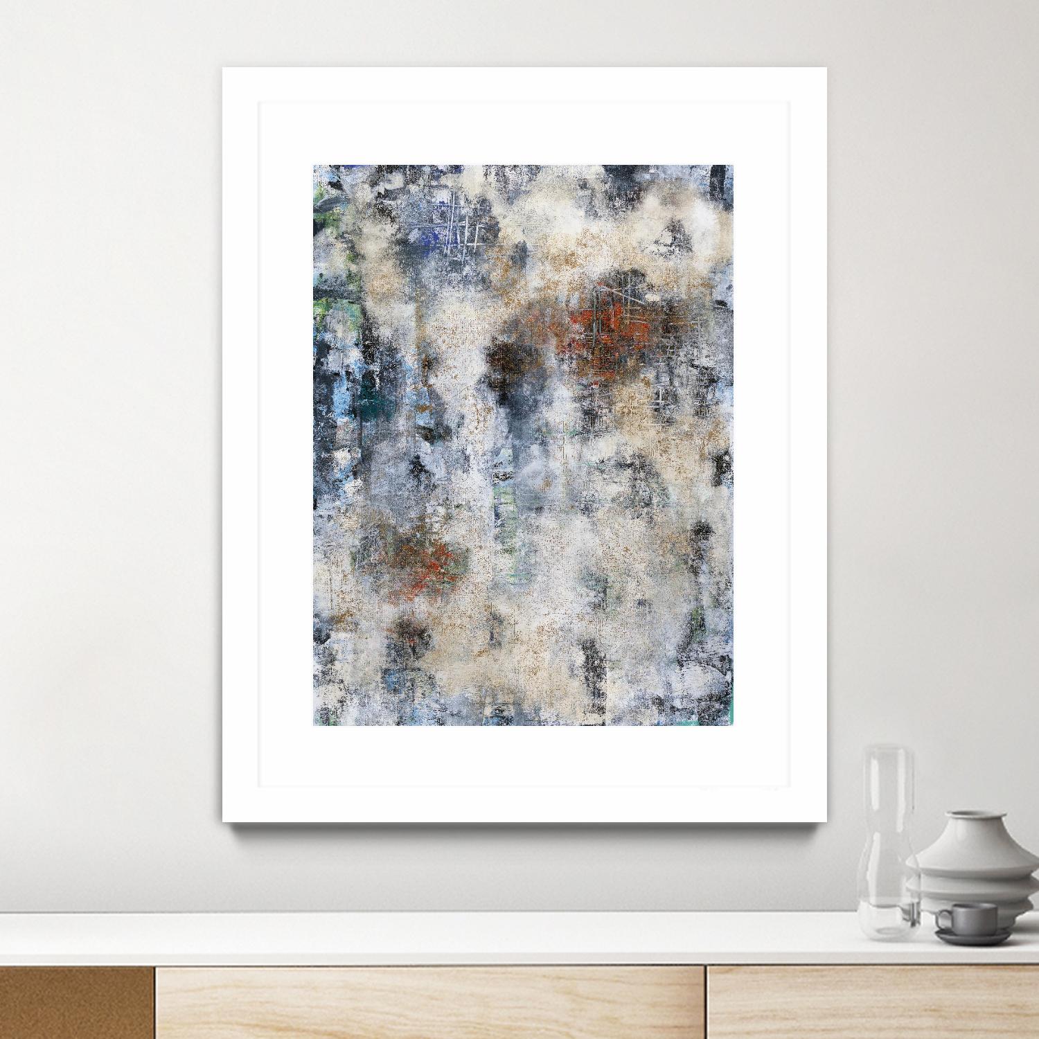 Constructed Concrete by Daleno Art on GIANT ART - red abstract abstrait