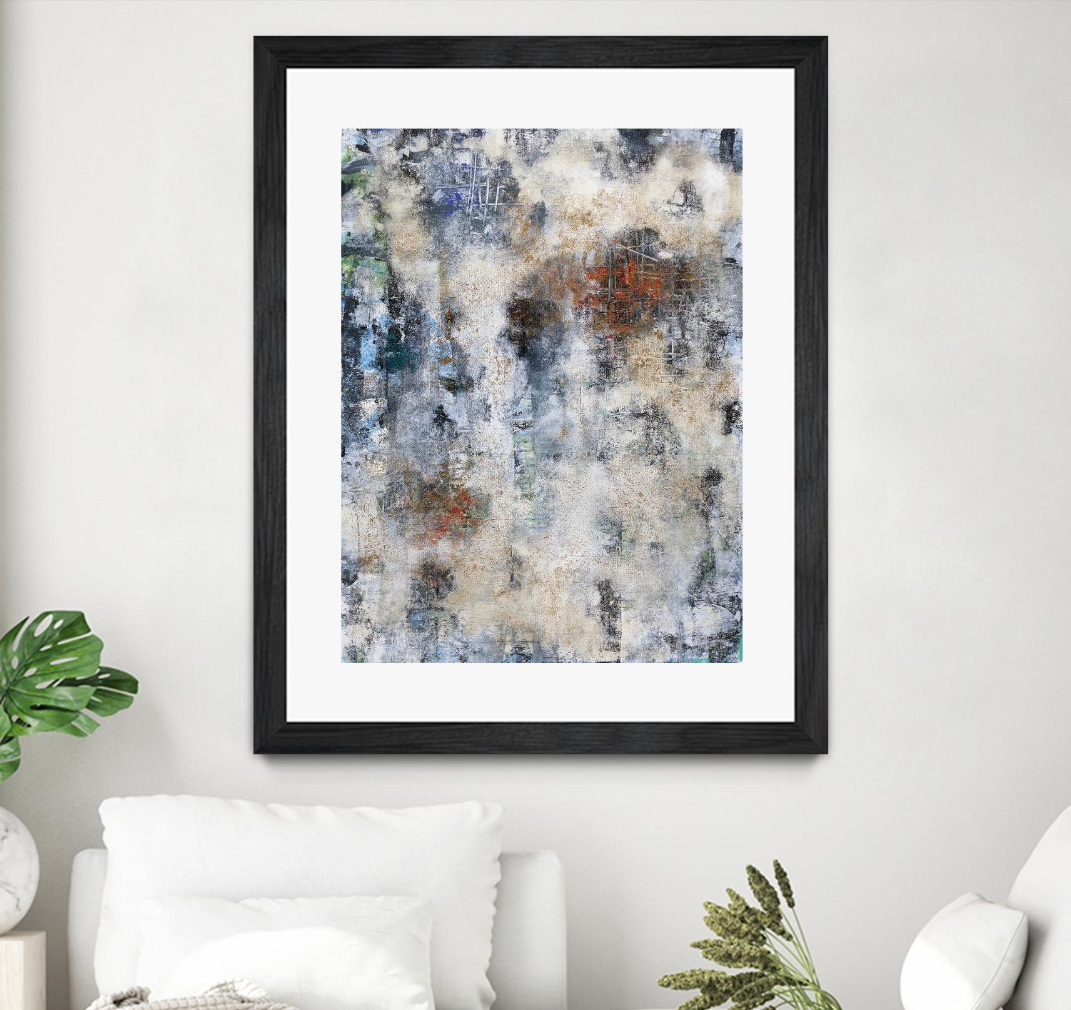 Constructed Concrete by Daleno Art on GIANT ART - red abstract abstrait