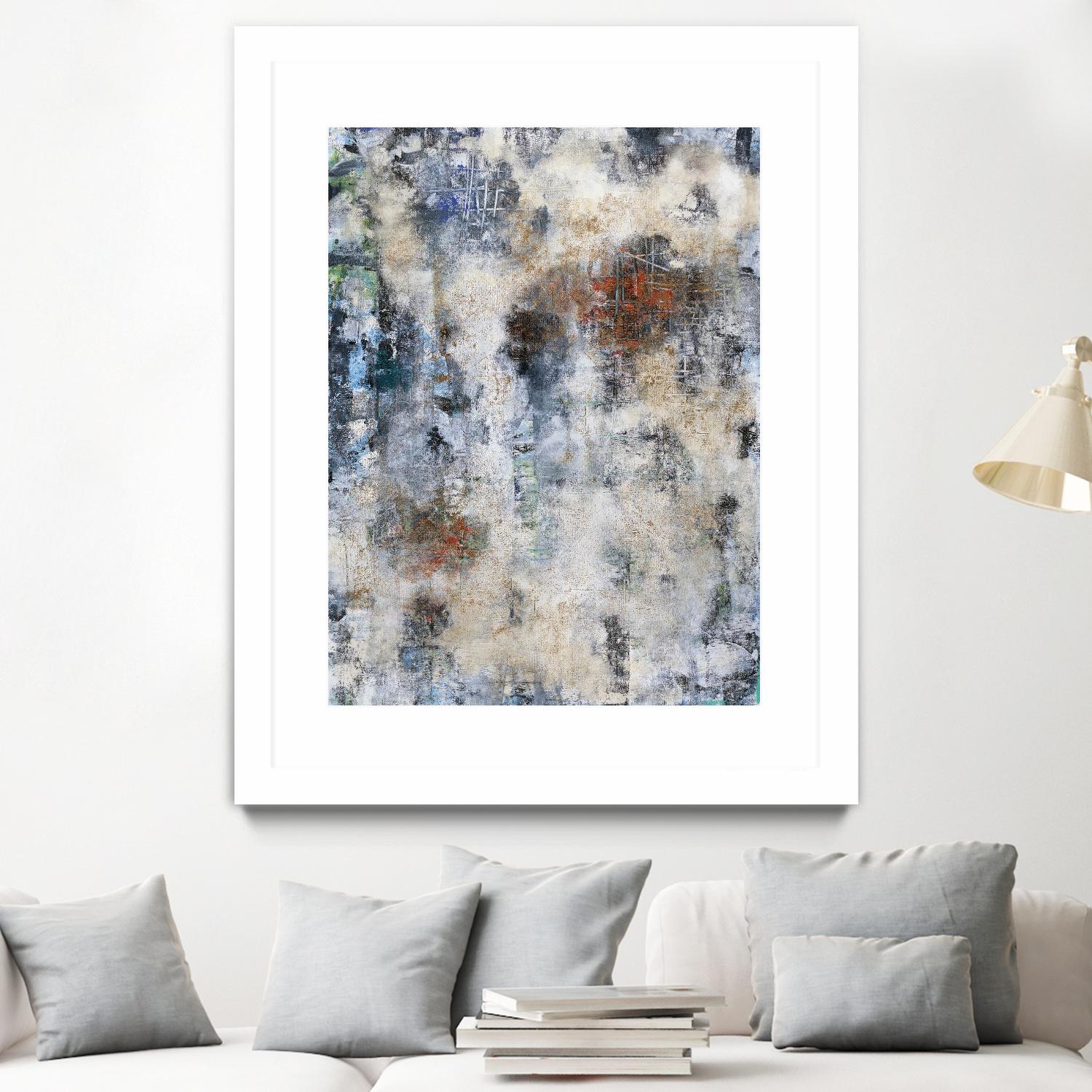 Constructed Concrete by Daleno Art on GIANT ART - red abstract abstrait