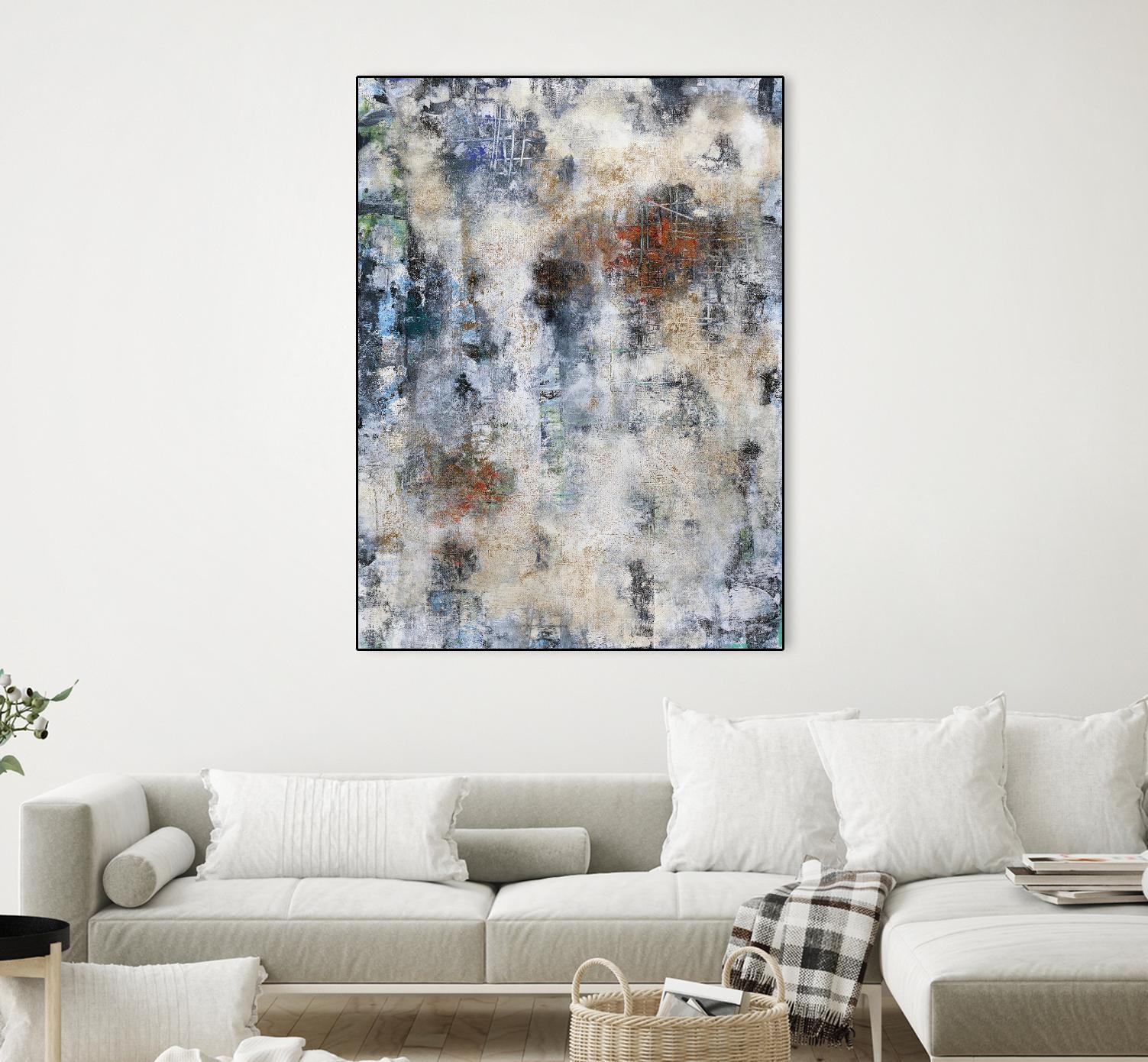 Constructed Concrete by Daleno Art on GIANT ART - red abstract abstrait