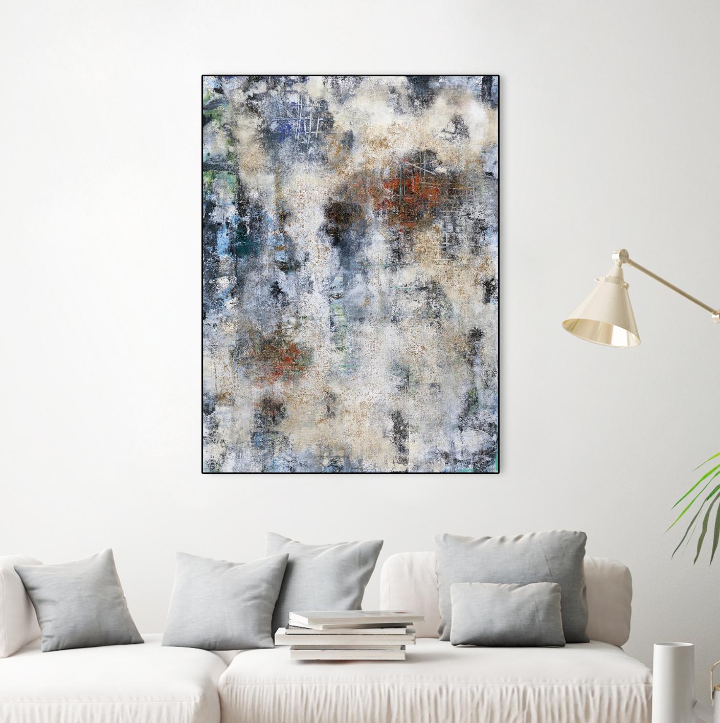 Constructed Concrete by Daleno Art on GIANT ART - red abstract abstrait