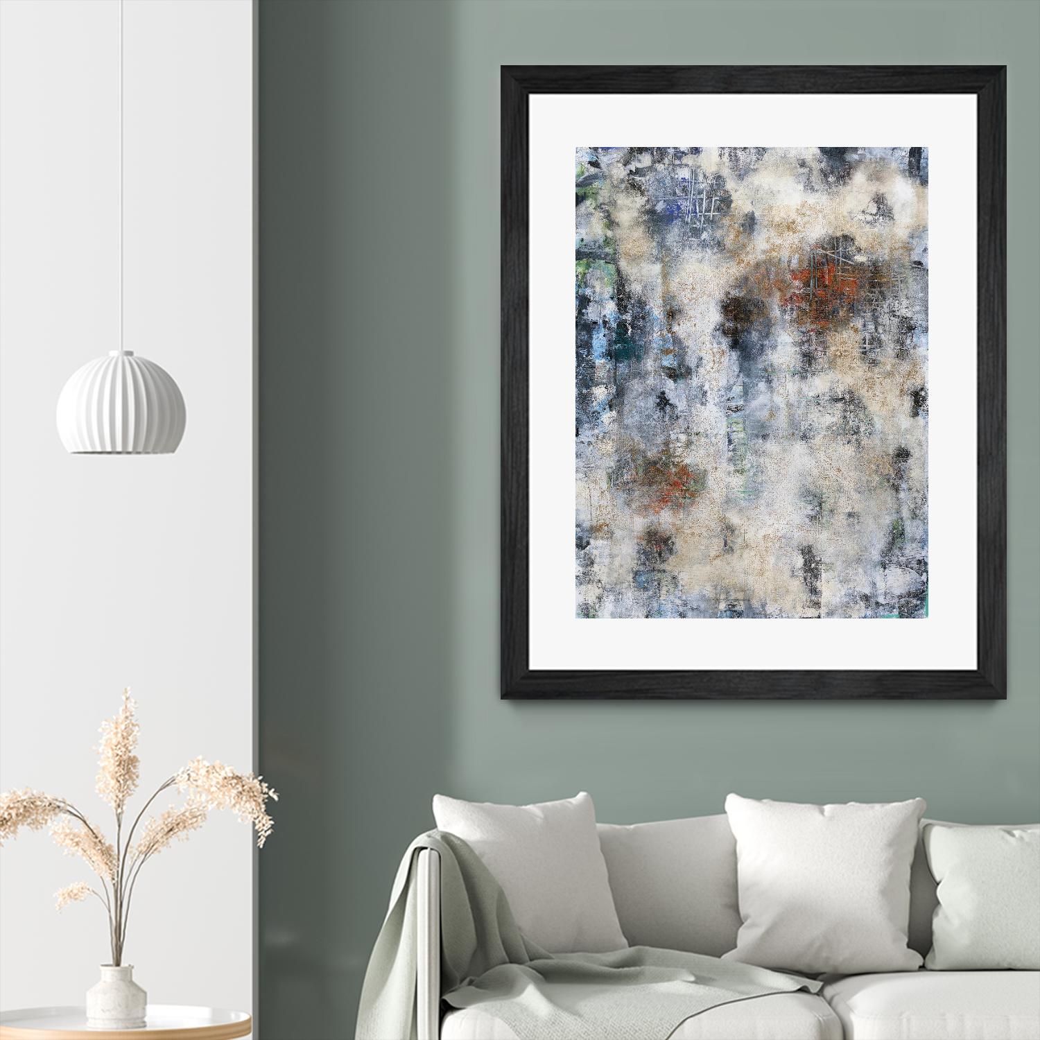 Constructed Concrete by Daleno Art on GIANT ART - red abstract abstrait