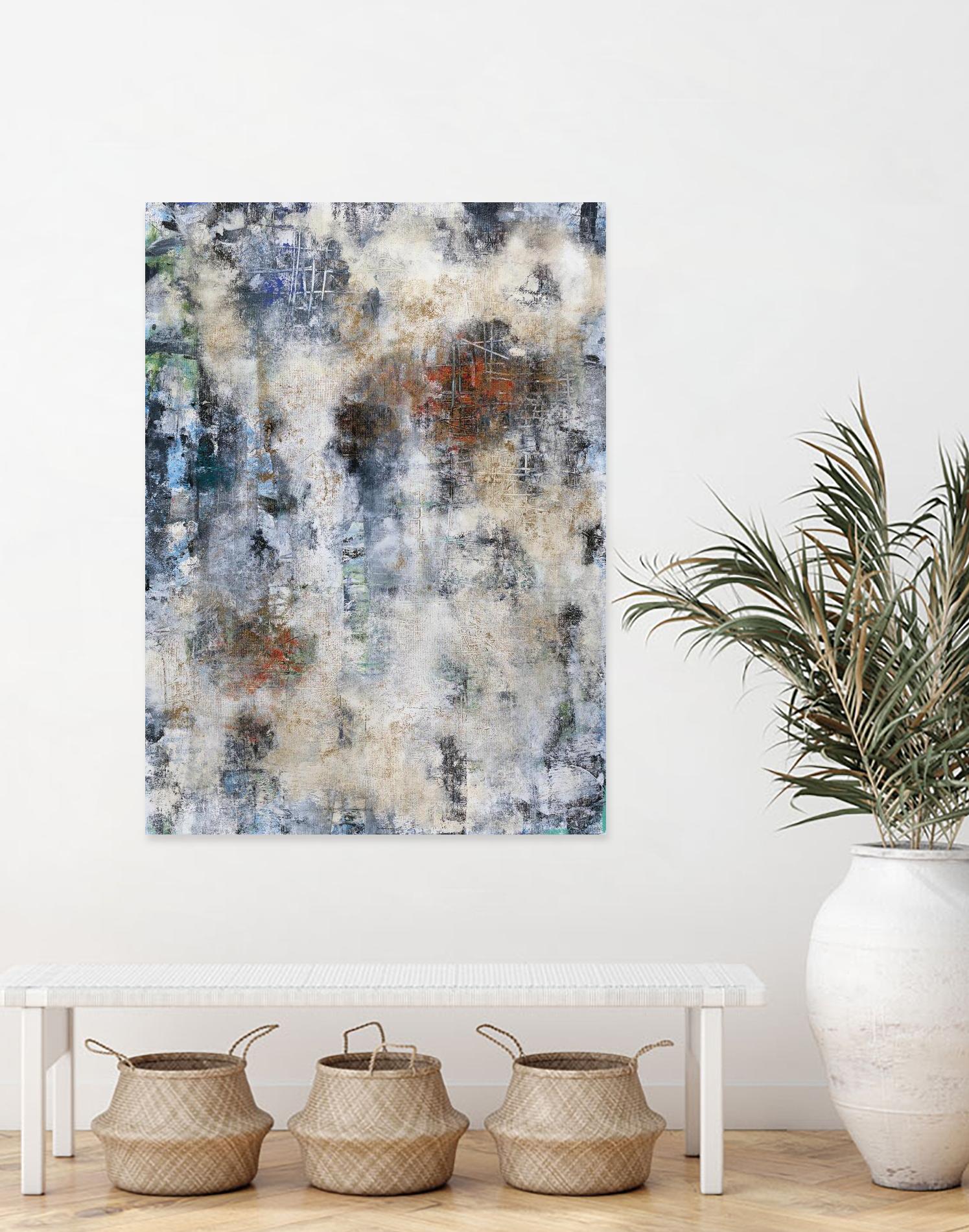 Constructed Concrete by Daleno Art on GIANT ART - red abstract abstrait