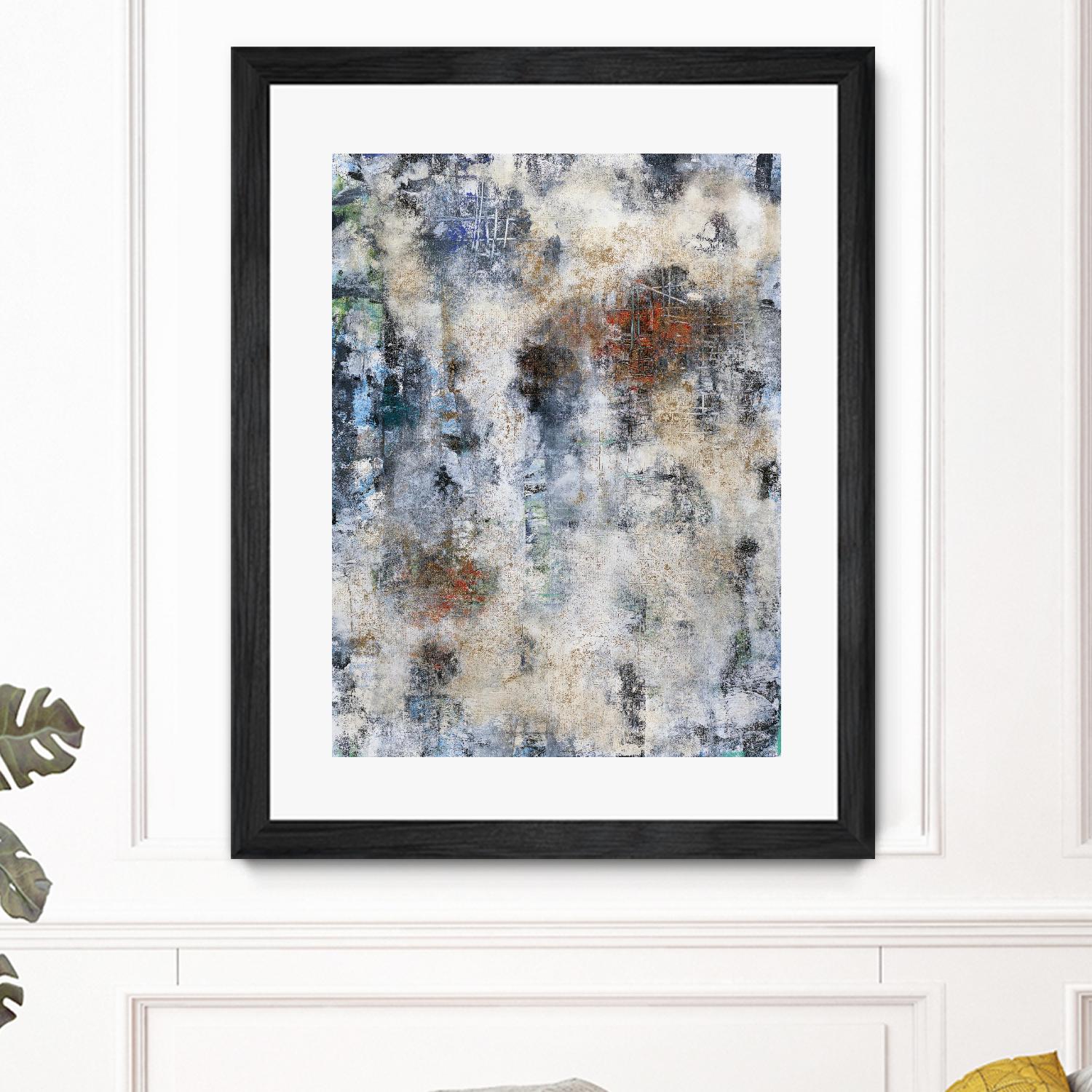 Constructed Concrete by Daleno Art on GIANT ART - red abstract abstrait