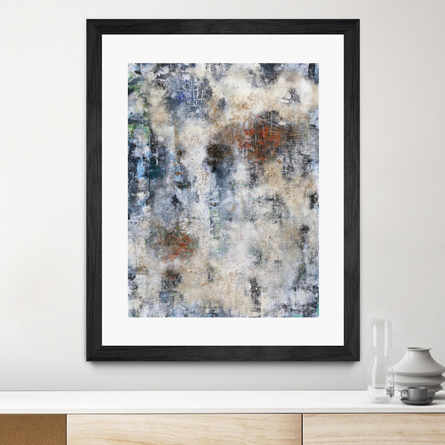 Constructed Concrete by Daleno Art on GIANT ART - red abstract abstrait